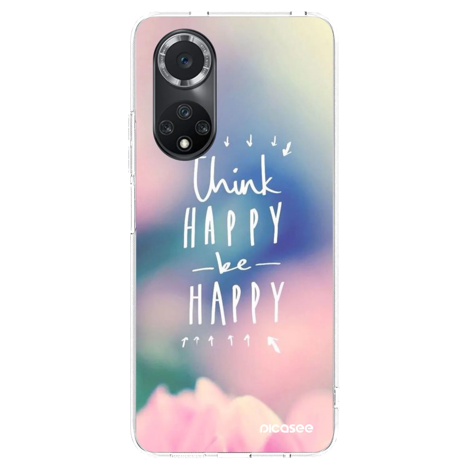 Picasee husă transparentă din silicon pentru Huawei Nova 9 SE - Think happy be happy
