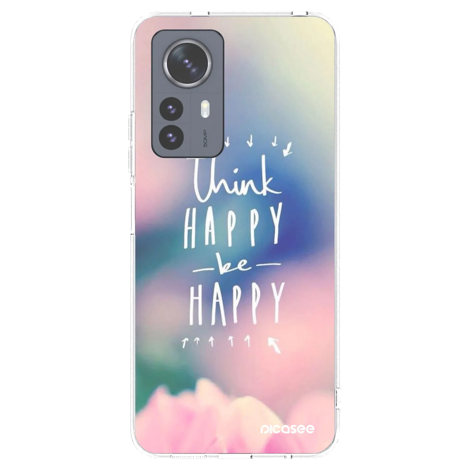 Picasee husă transparentă din silicon pentru Xiaomi 12 Pro - Think happy be happy