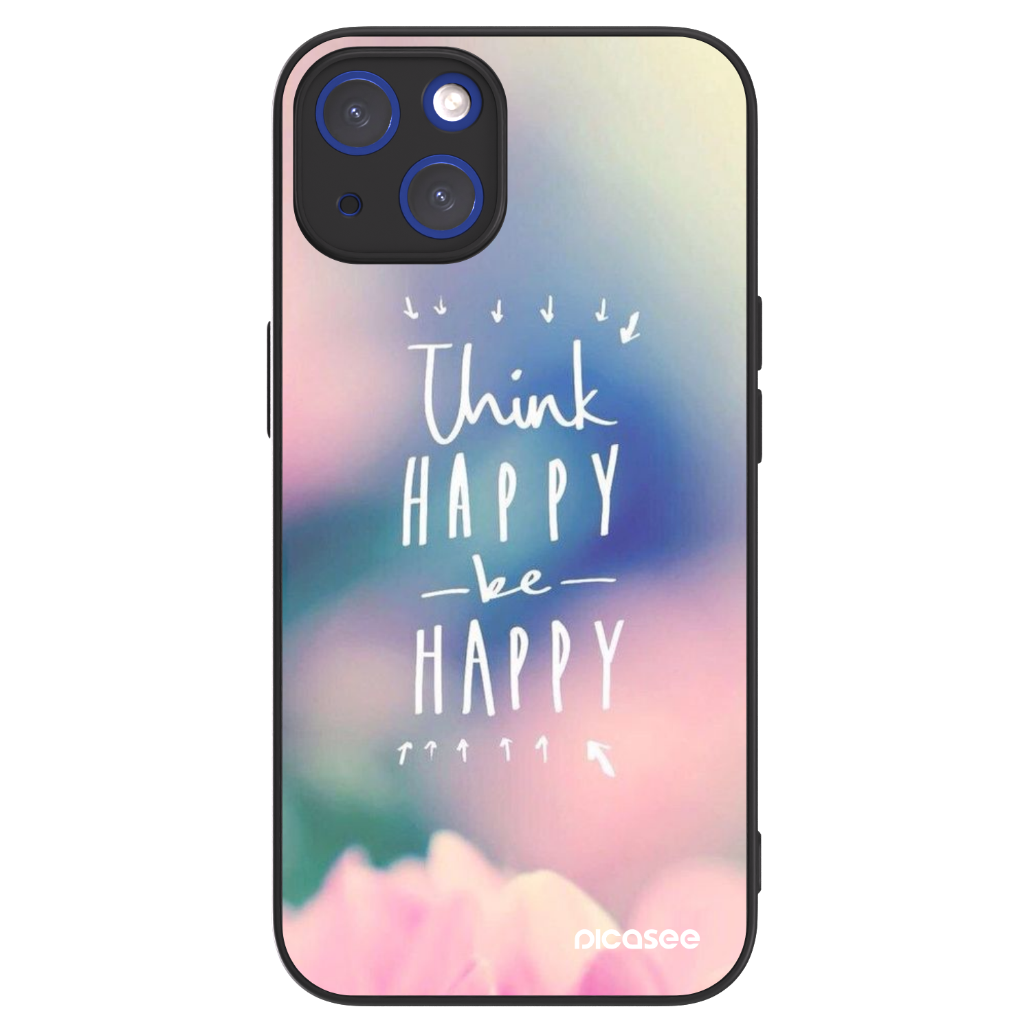 Picasee ULTIMATE CASE pentru Apple iPhone 14 - Think happy be happy