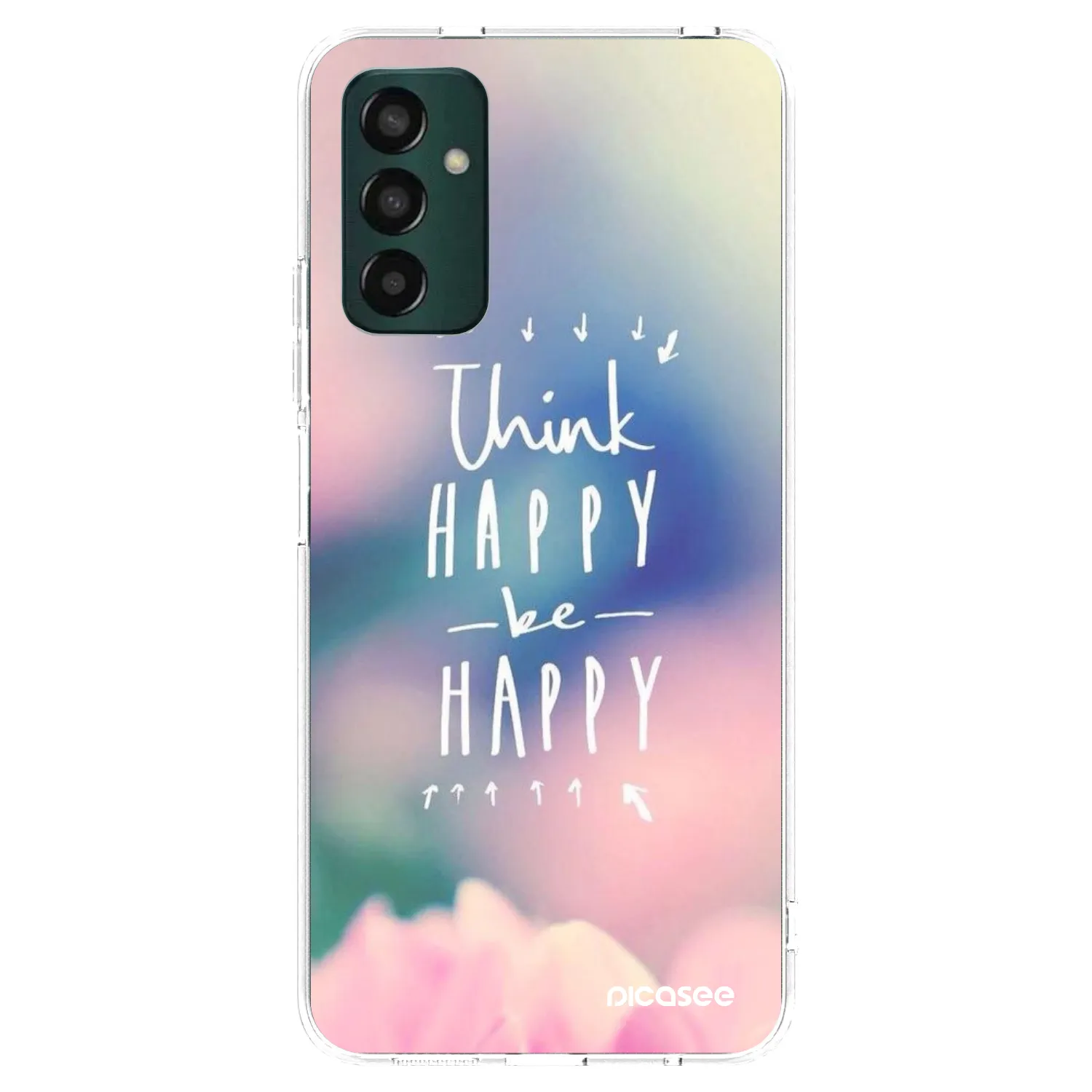 Picasee husă transparentă din silicon pentru Samsung Galaxy M13 M135F - Think happy be happy