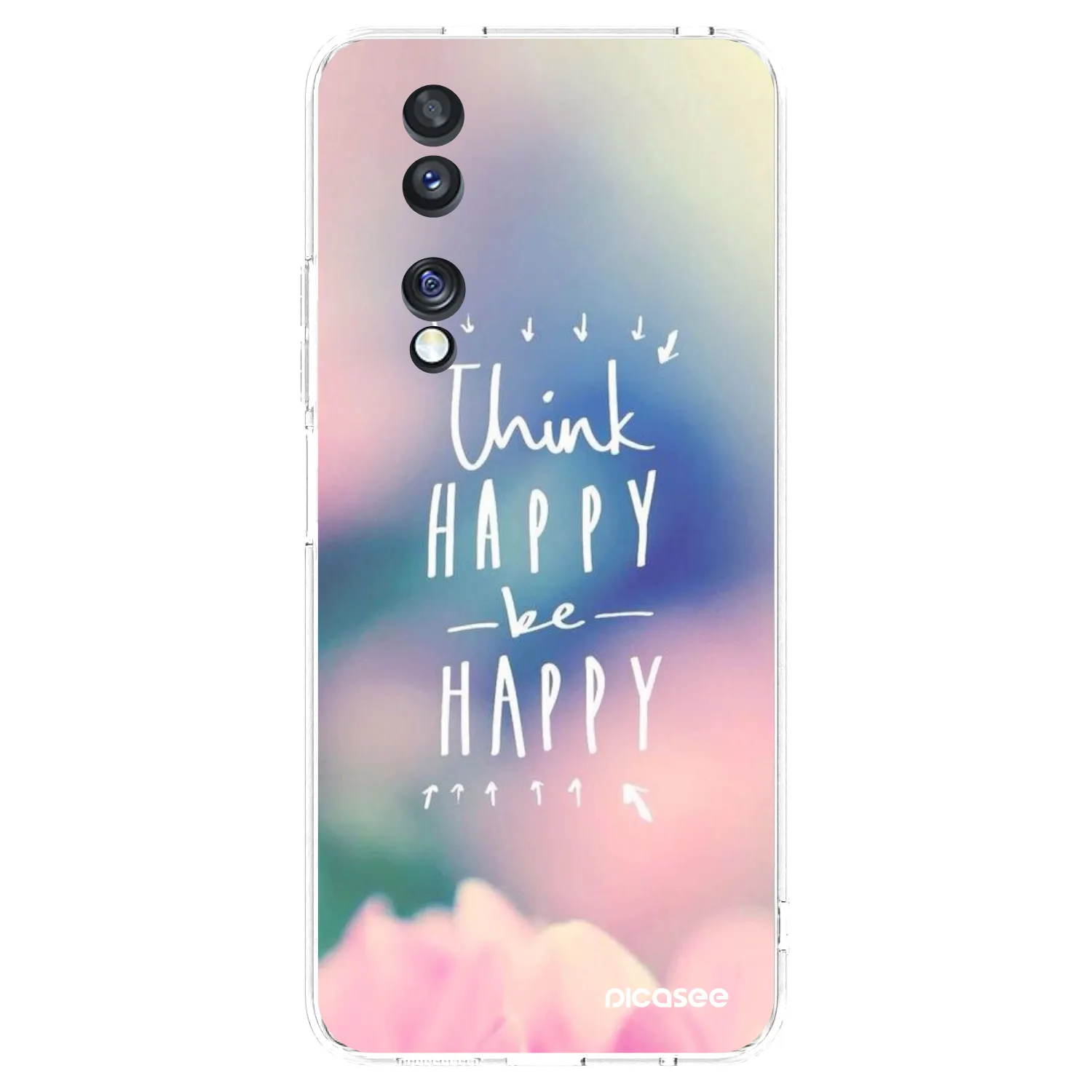 Picasee husă transparentă din silicon pentru Honor 70 - Think happy be happy