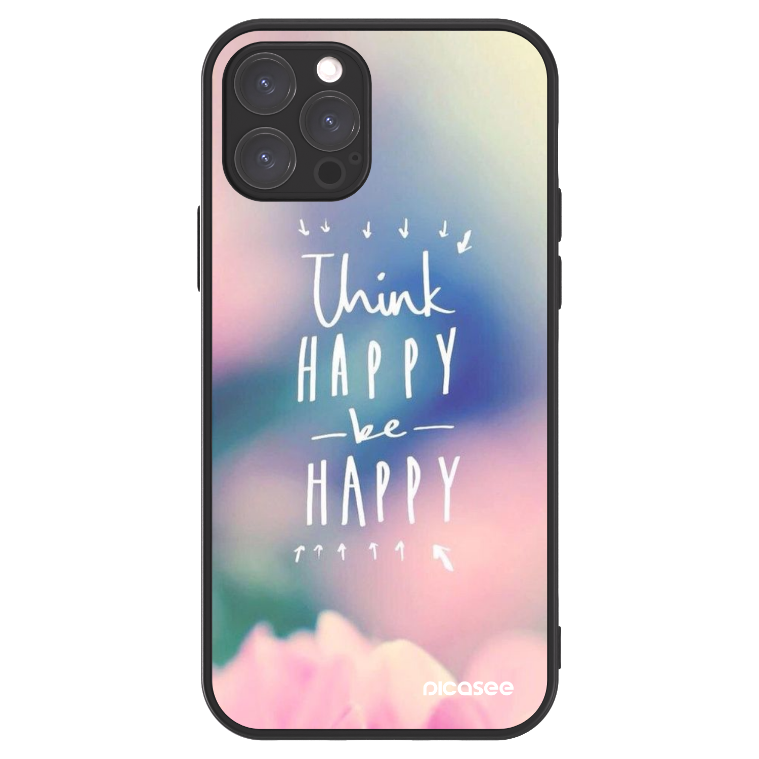 Picasee ULTIMATE CASE MagSafe pentru Apple iPhone 12 Pro - Think happy be happy