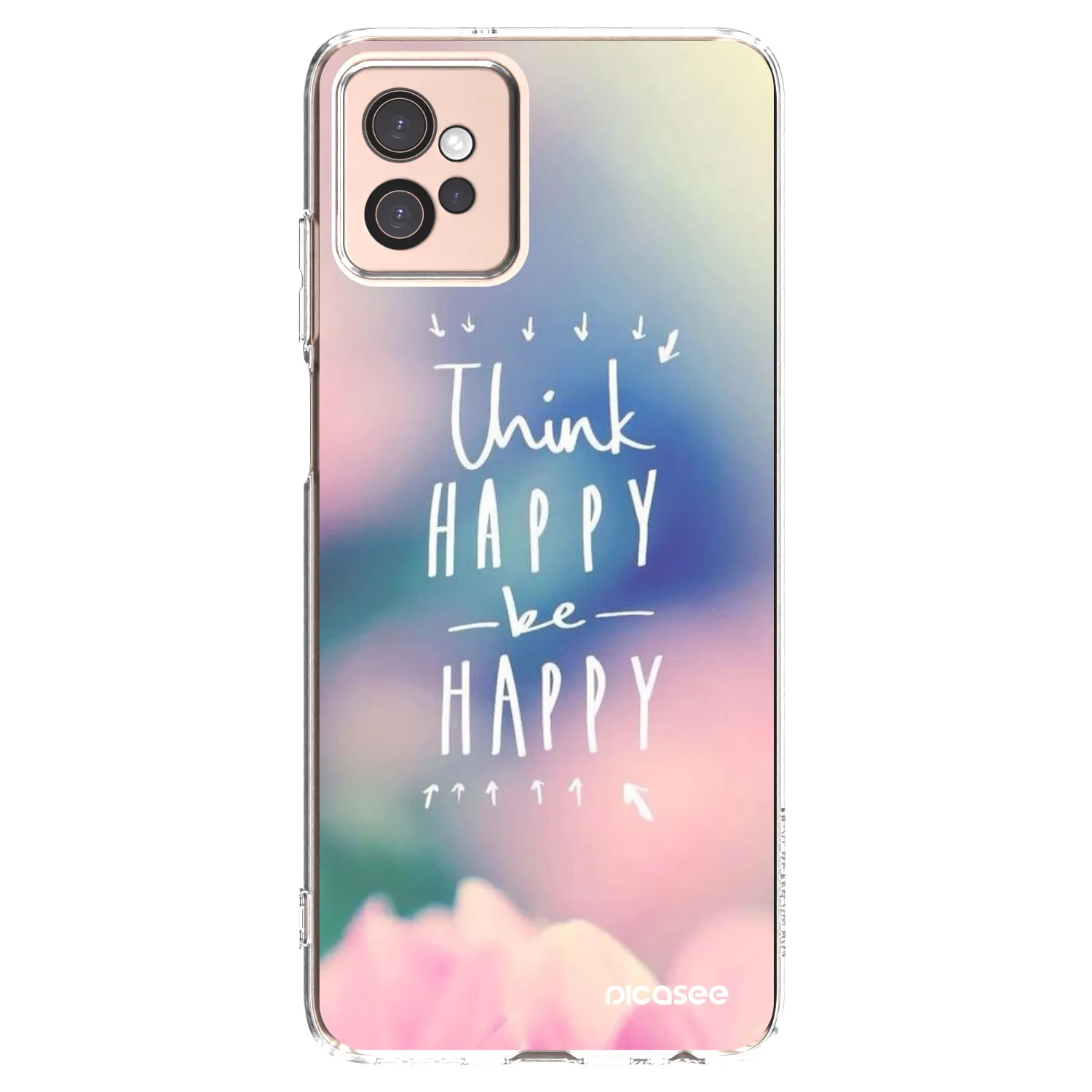 Picasee husă transparentă din silicon pentru Motorola Moto G32 - Think happy be happy