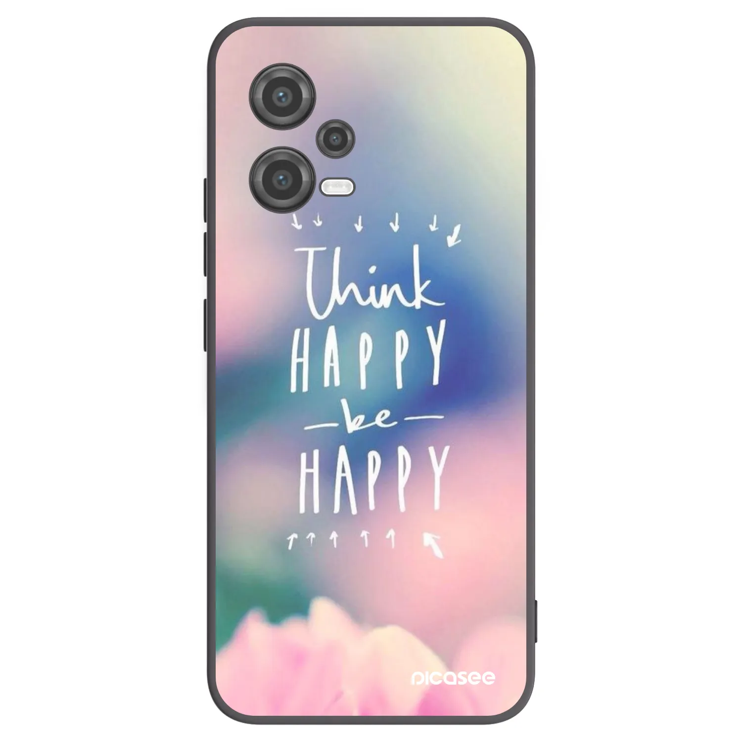 Picasee husă neagră din silicon pentru Xiaomi Poco X5 - Think happy be happy