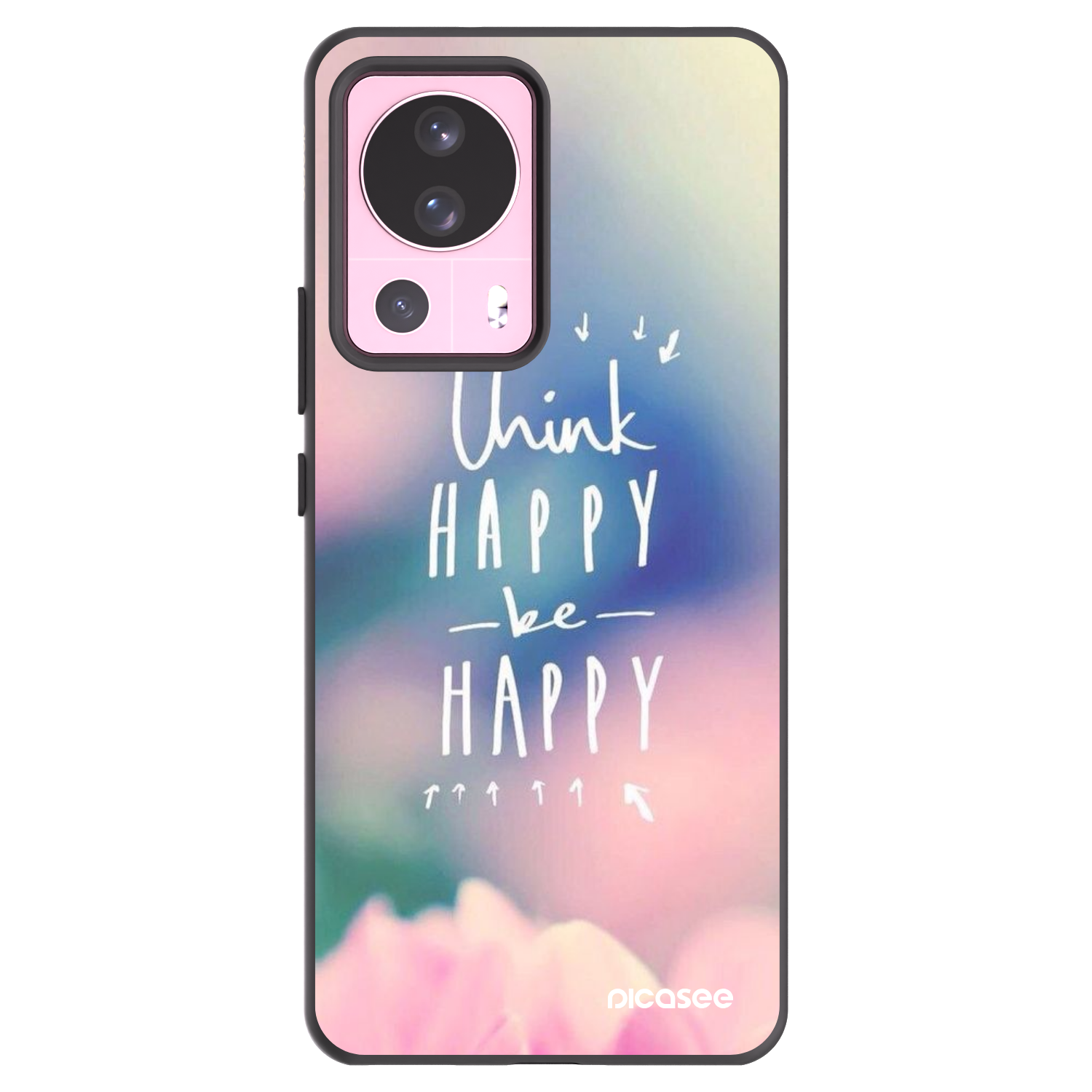 Picasee husă neagră din silicon pentru Xiaomi 13 Lite - Think happy be happy
