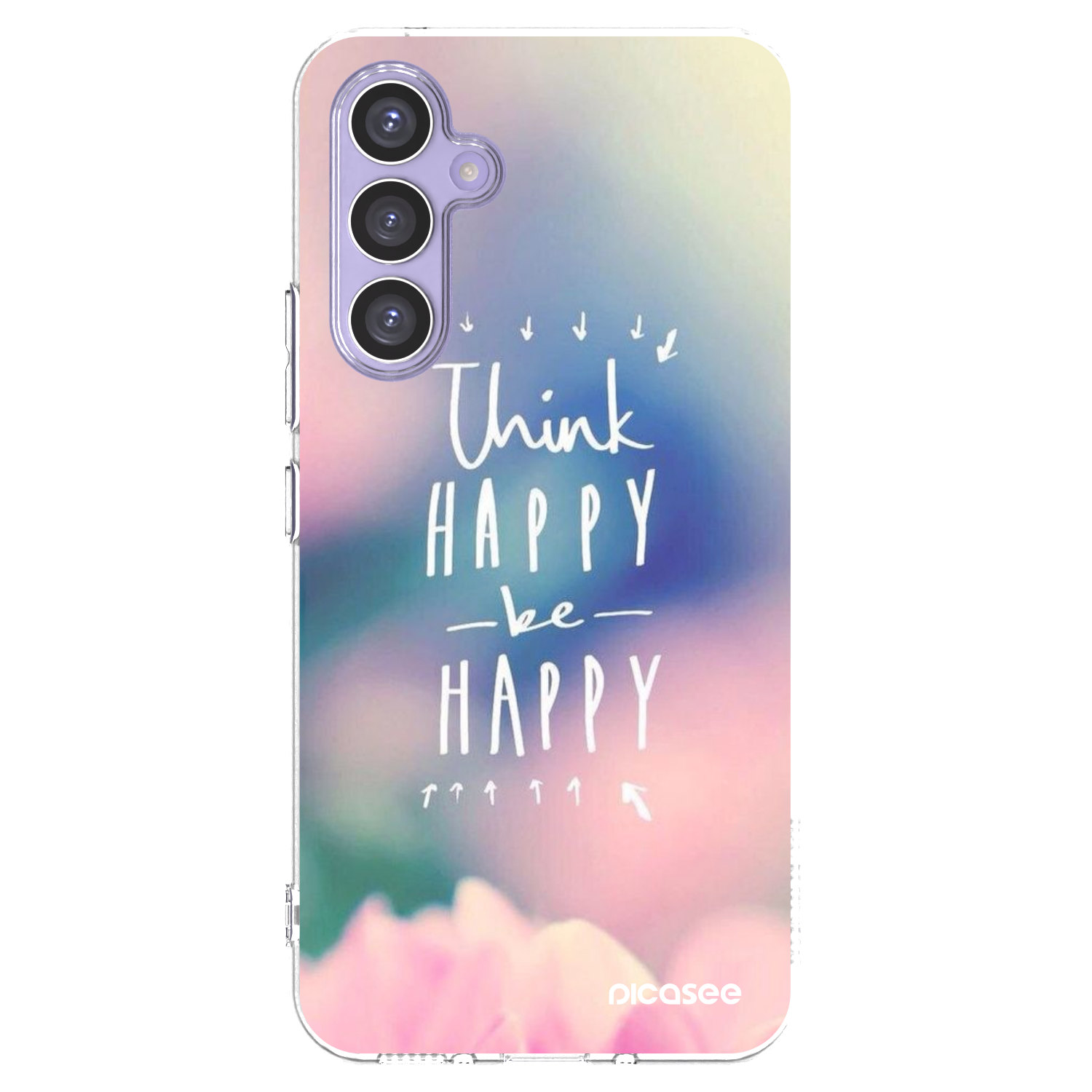 Picasee husă transparentă din silicon pentru Samsung Galaxy A54 5G A546B - Think happy be happy
