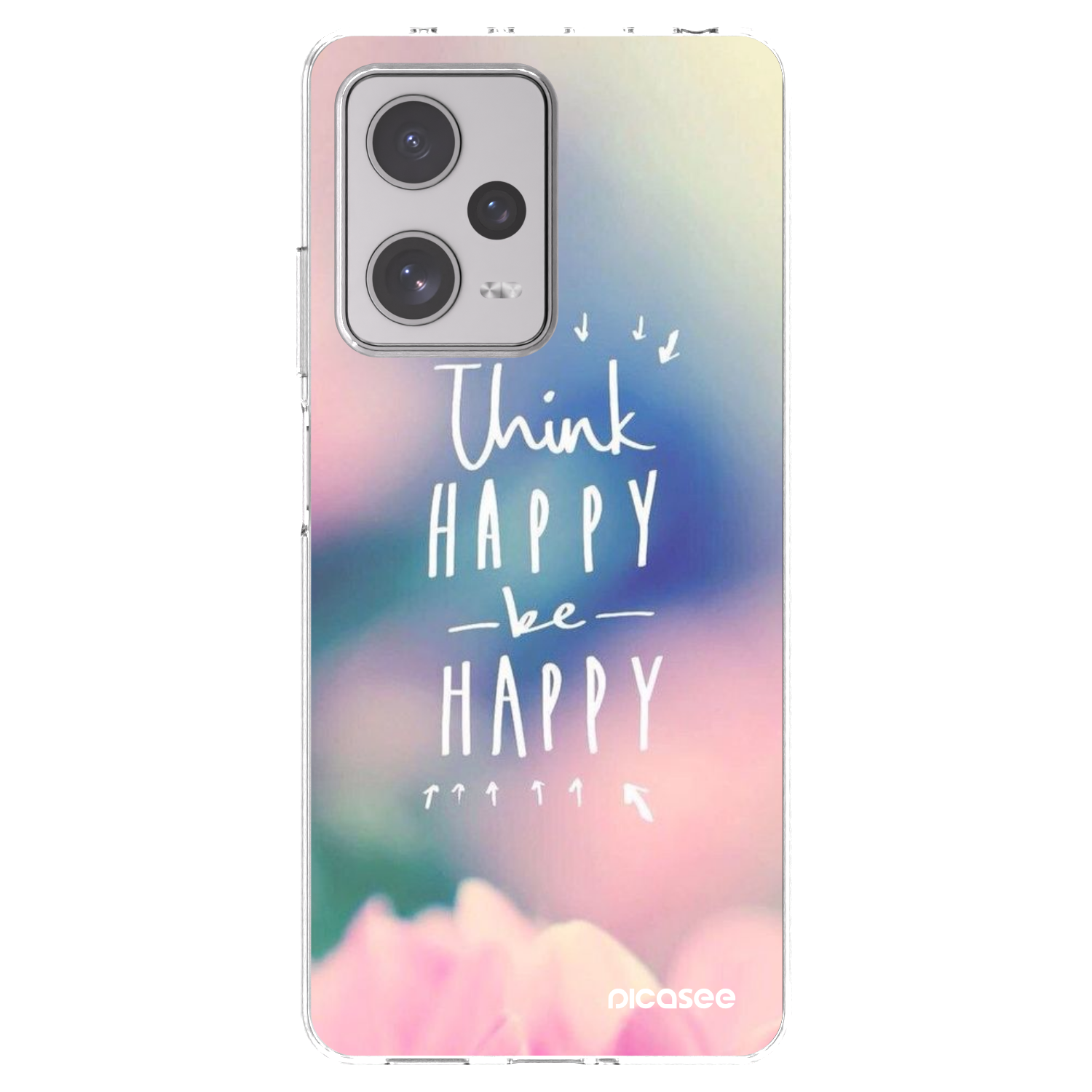 Picasee husă transparentă din silicon pentru Xiaomi Redmi Note 12 Pro+ 5G - Think happy be happy