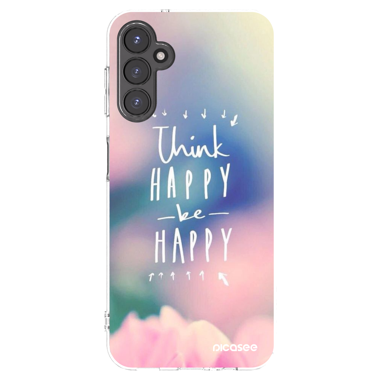 Picasee husă transparentă din silicon pentru Samsung Galaxy A14 5G A146P - Think happy be happy