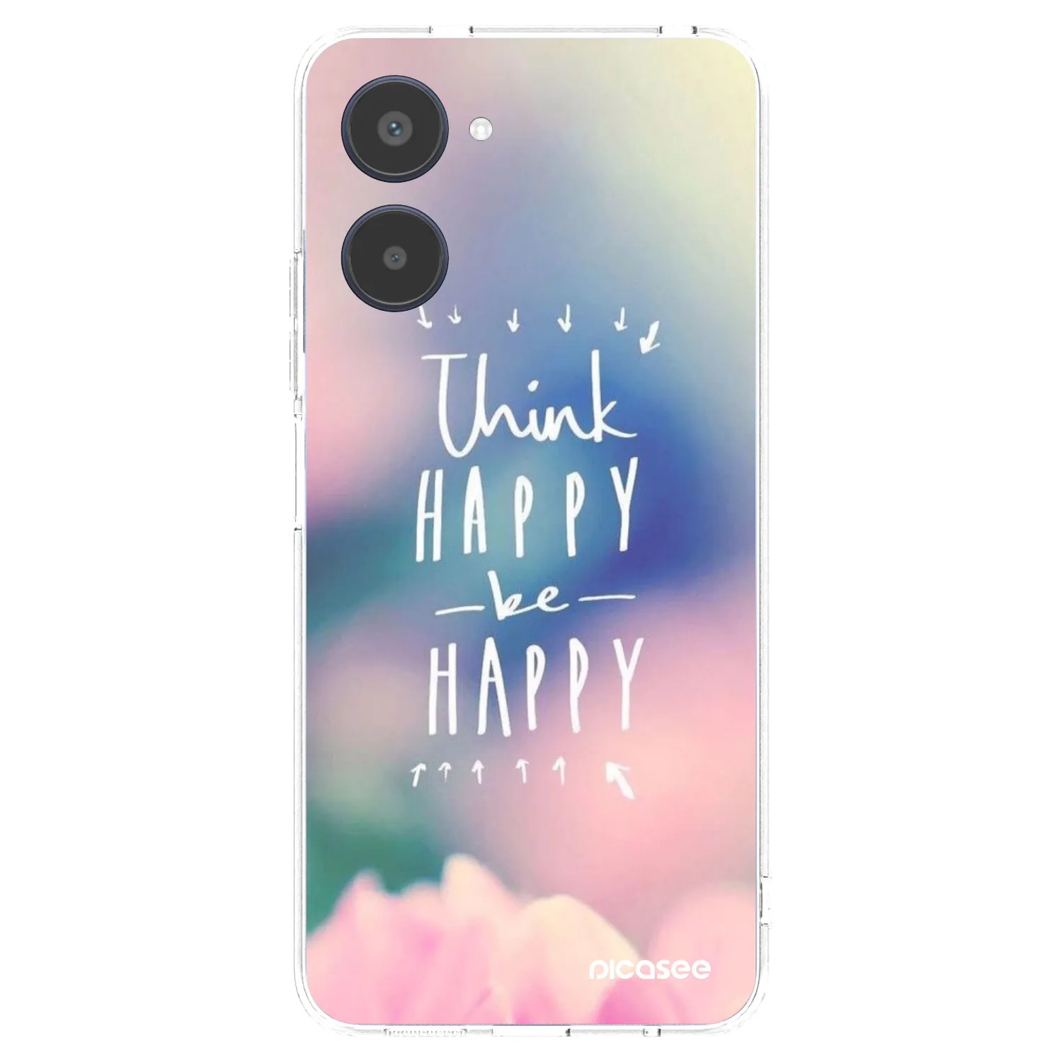 Picasee husă transparentă din silicon pentru Realme 10 4G - Think happy be happy