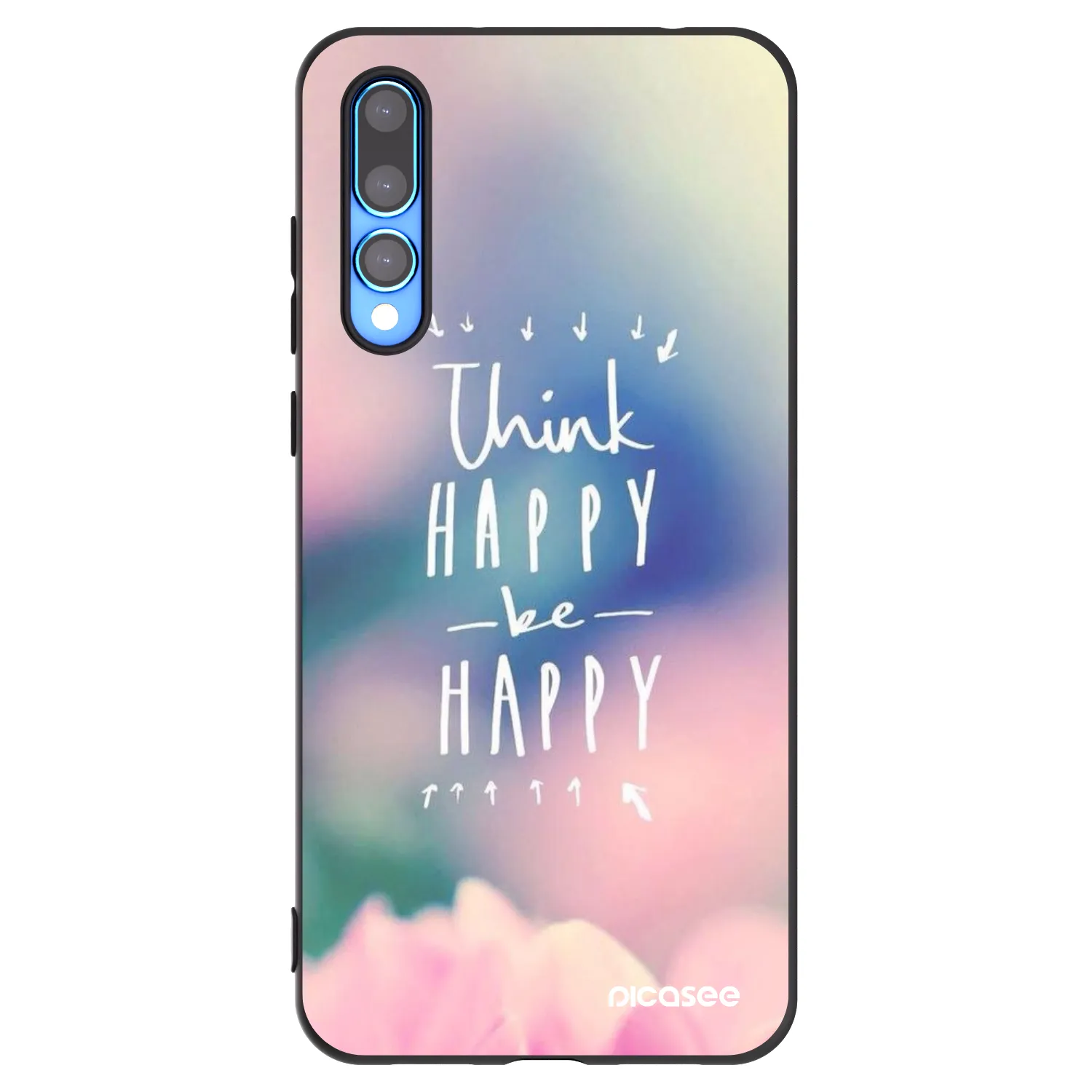 Picasee husă neagră din silicon pentru Huawei P20 Pro - Think happy be happy