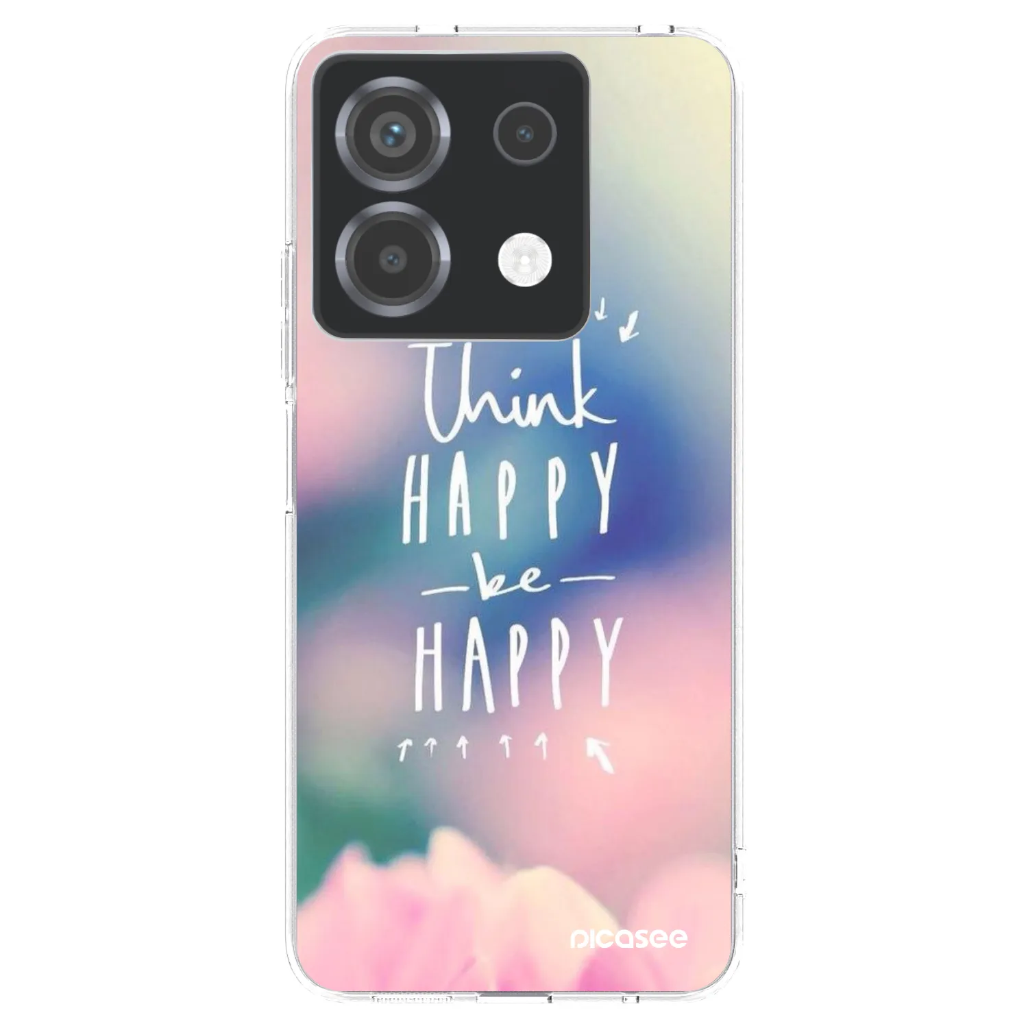 Picasee husă transparentă din silicon pentru Xiaomi Poco X6 - Think happy be happy