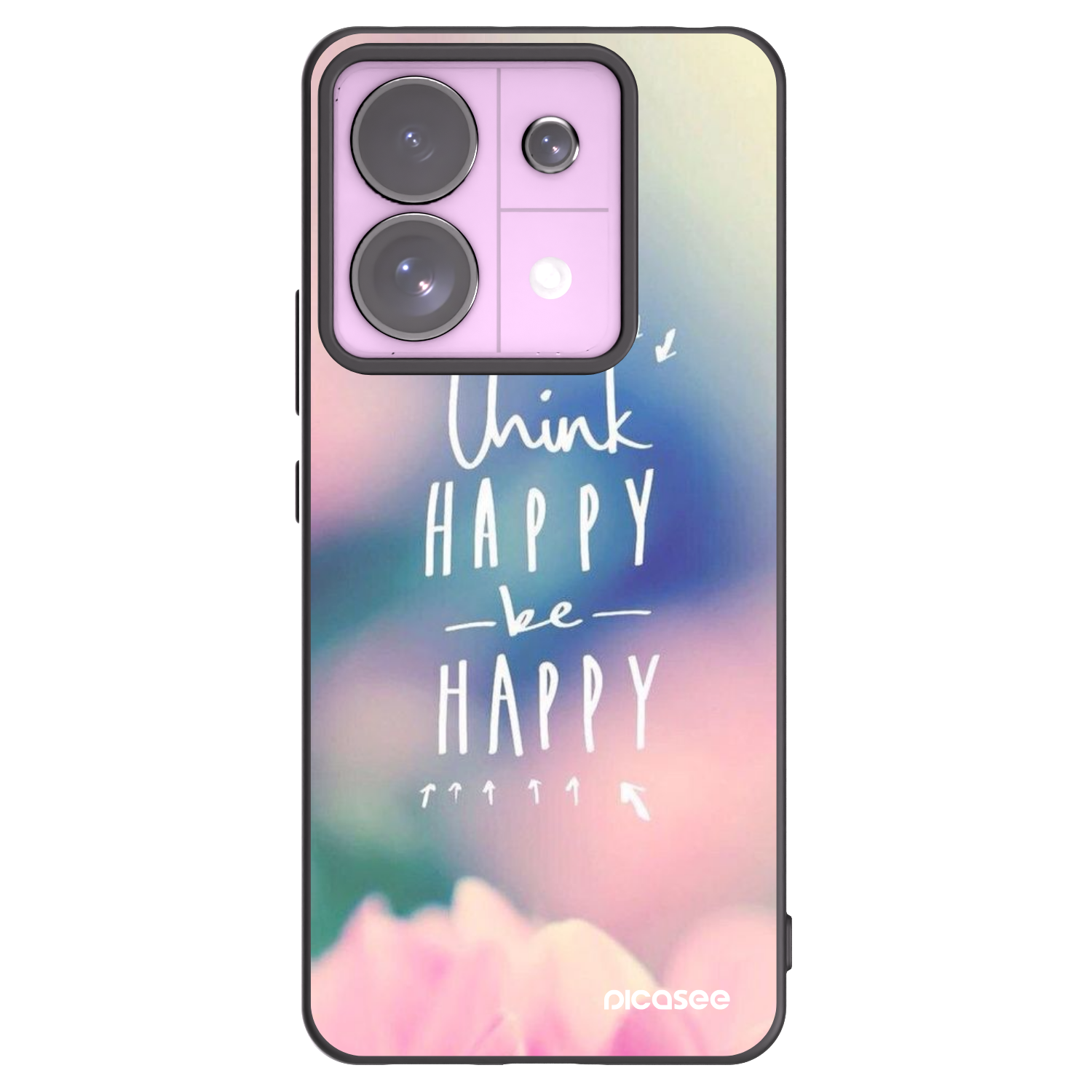 Picasee husă neagră din silicon pentru Xiaomi Redmi Note 13 Pro 5G - Think happy be happy