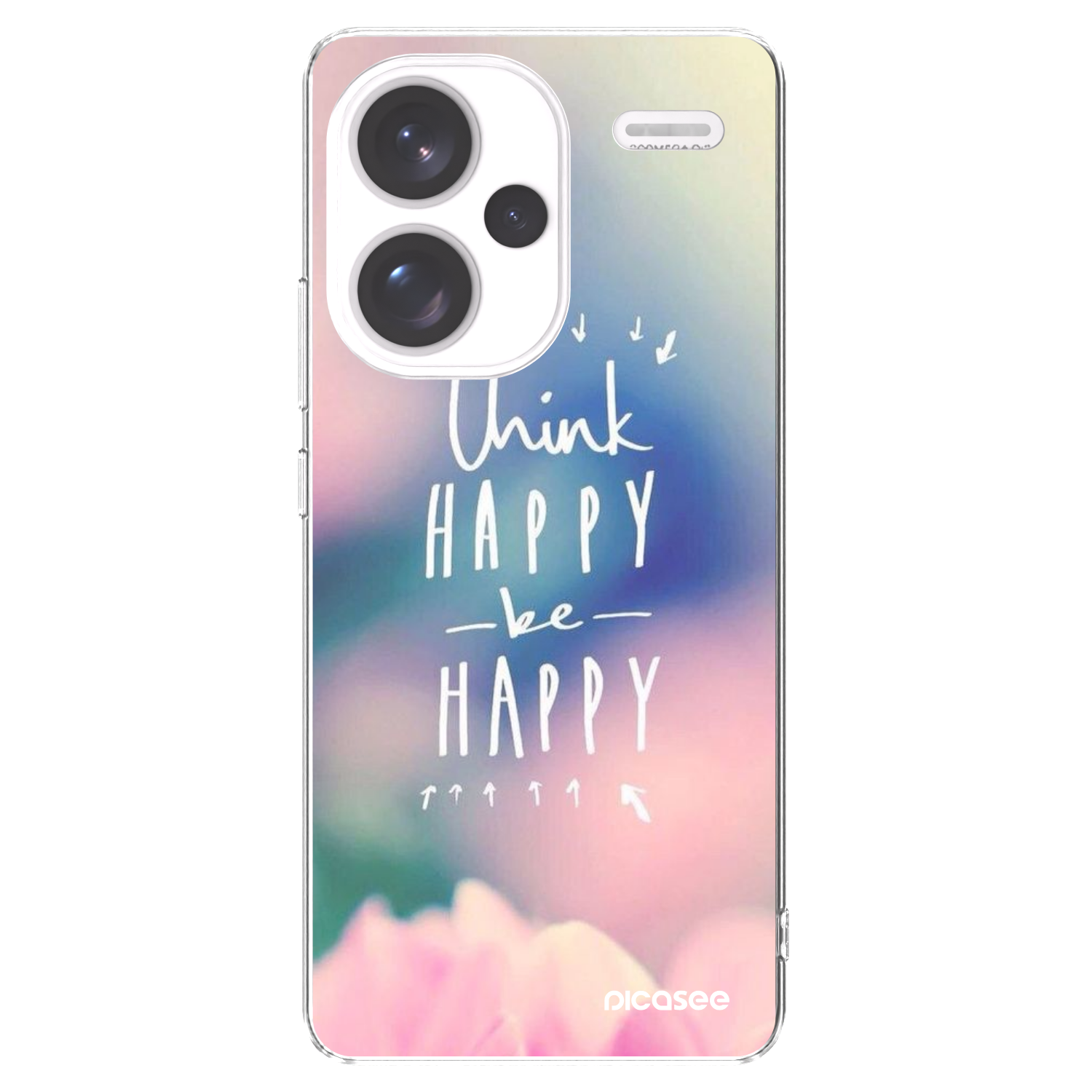 Picasee husă transparentă din silicon pentru Xiaomi Redmi Note 13 Pro+ 5G - Think happy be happy