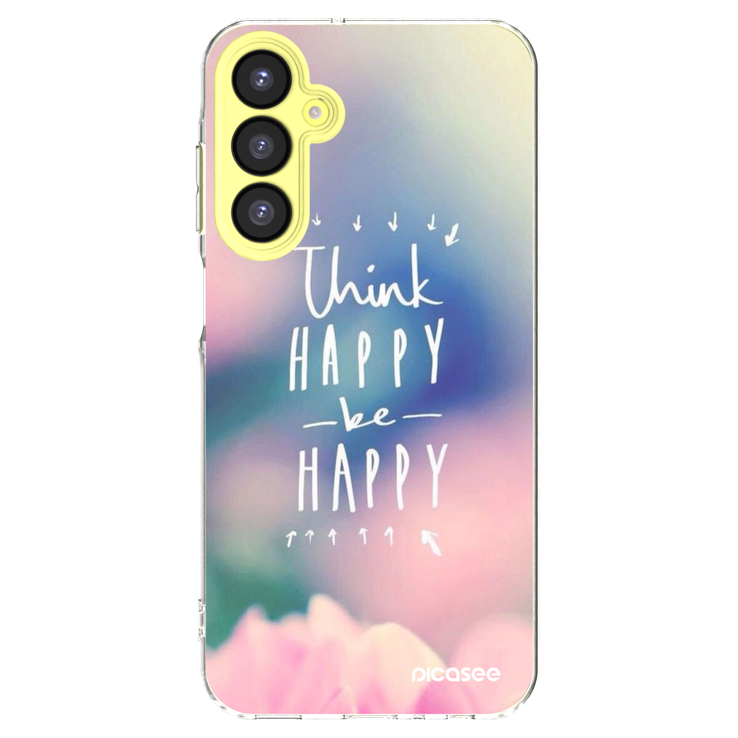 Picasee husă transparentă din silicon pentru Samsung Galaxy A25 A256B 5G - Think happy be happy