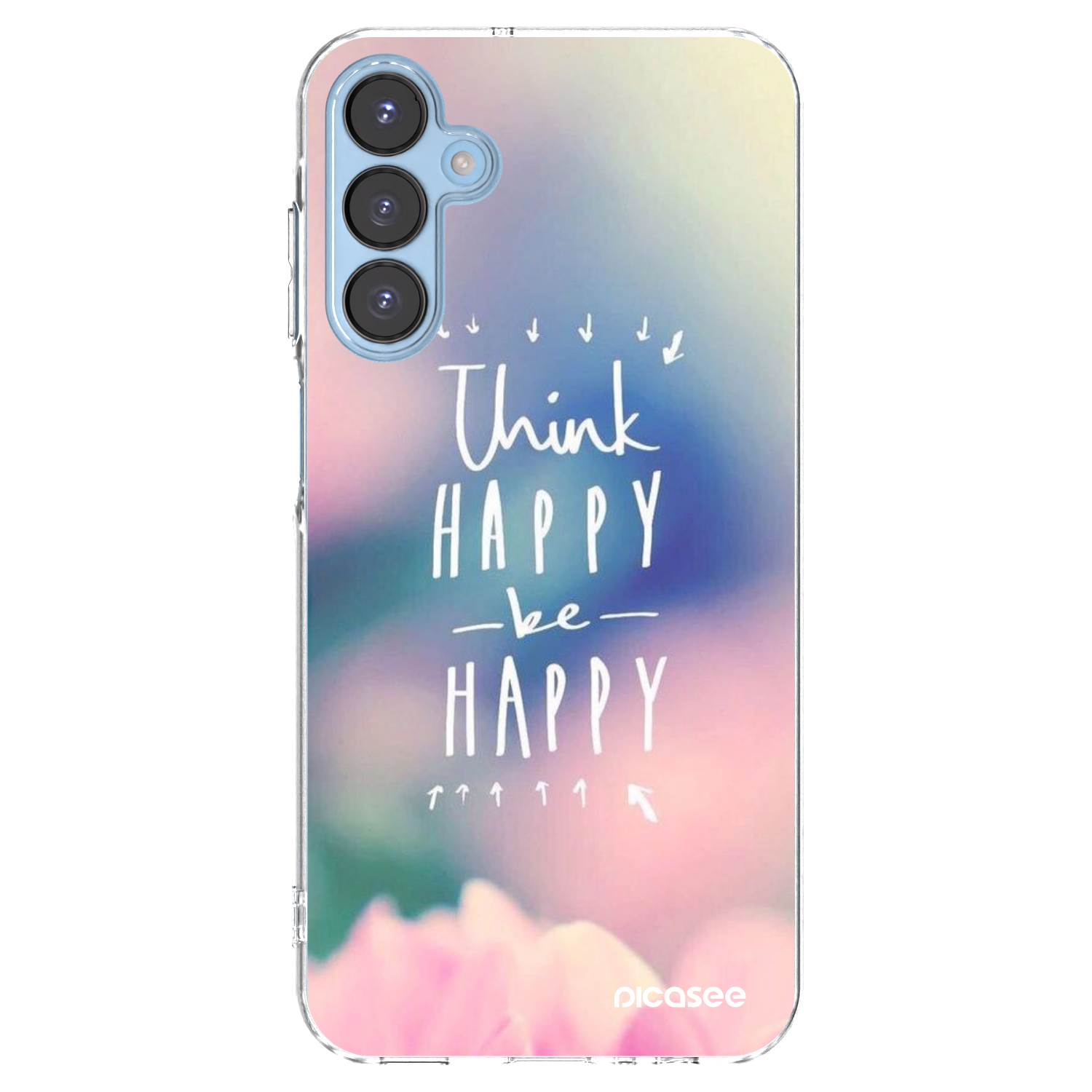 Picasee husă transparentă din silicon pentru Samsung Galaxy A15 A156B 5G - Think happy be happy