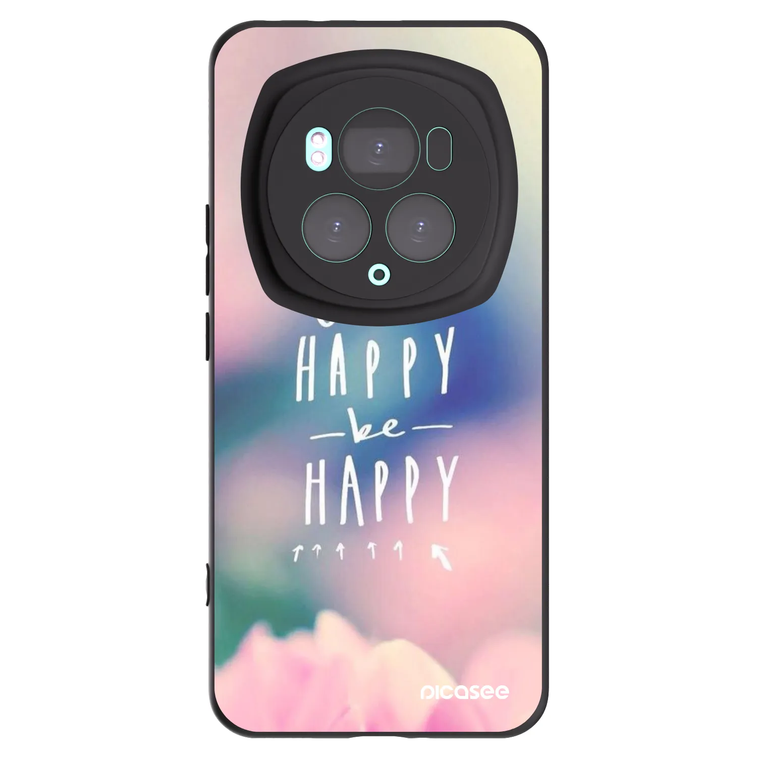 Picasee husă neagră din silicon pentru Honor Magic6 Pro - Think happy be happy