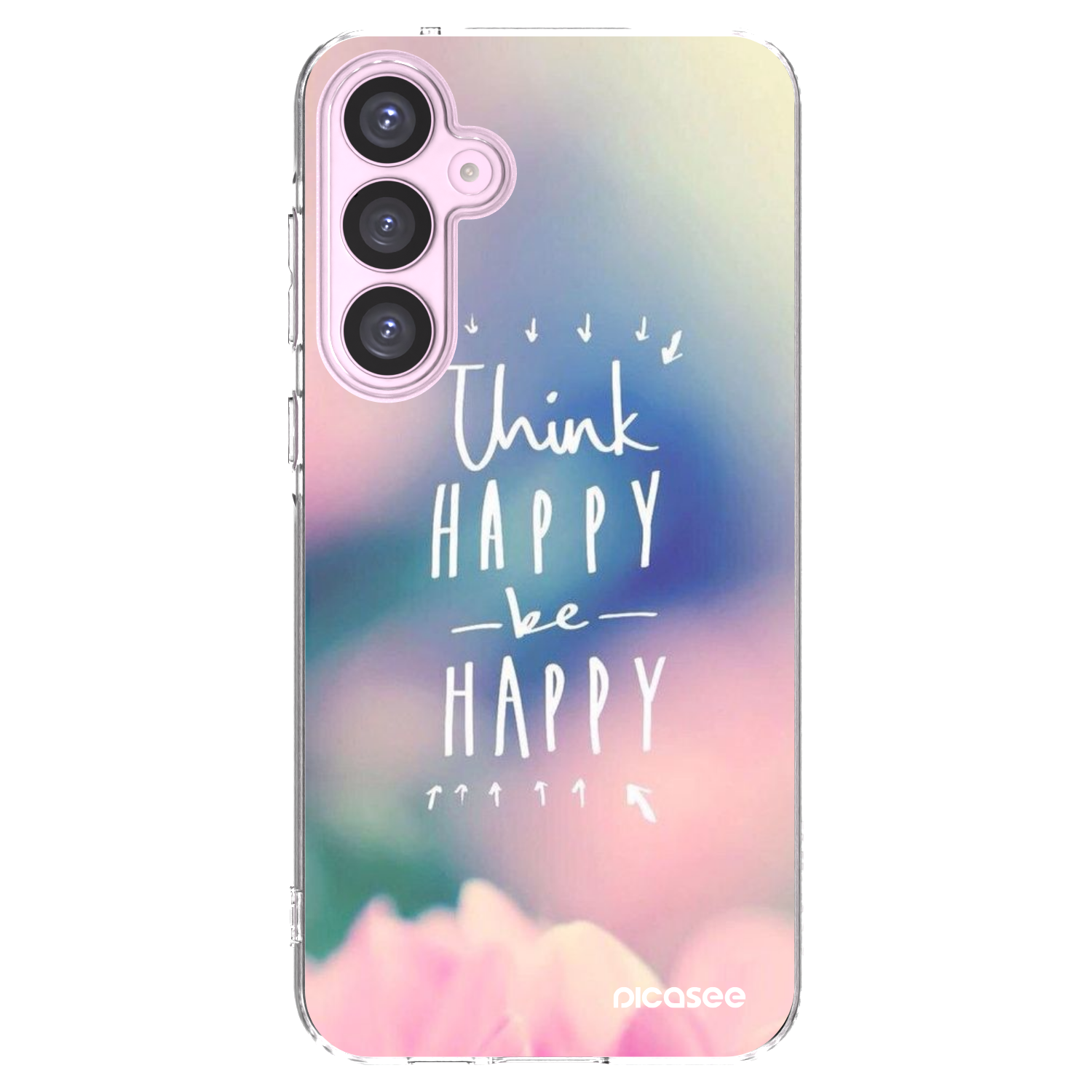 Picasee husă transparentă din silicon pentru Samsung Galaxy A55 5G A556B - Think happy be happy