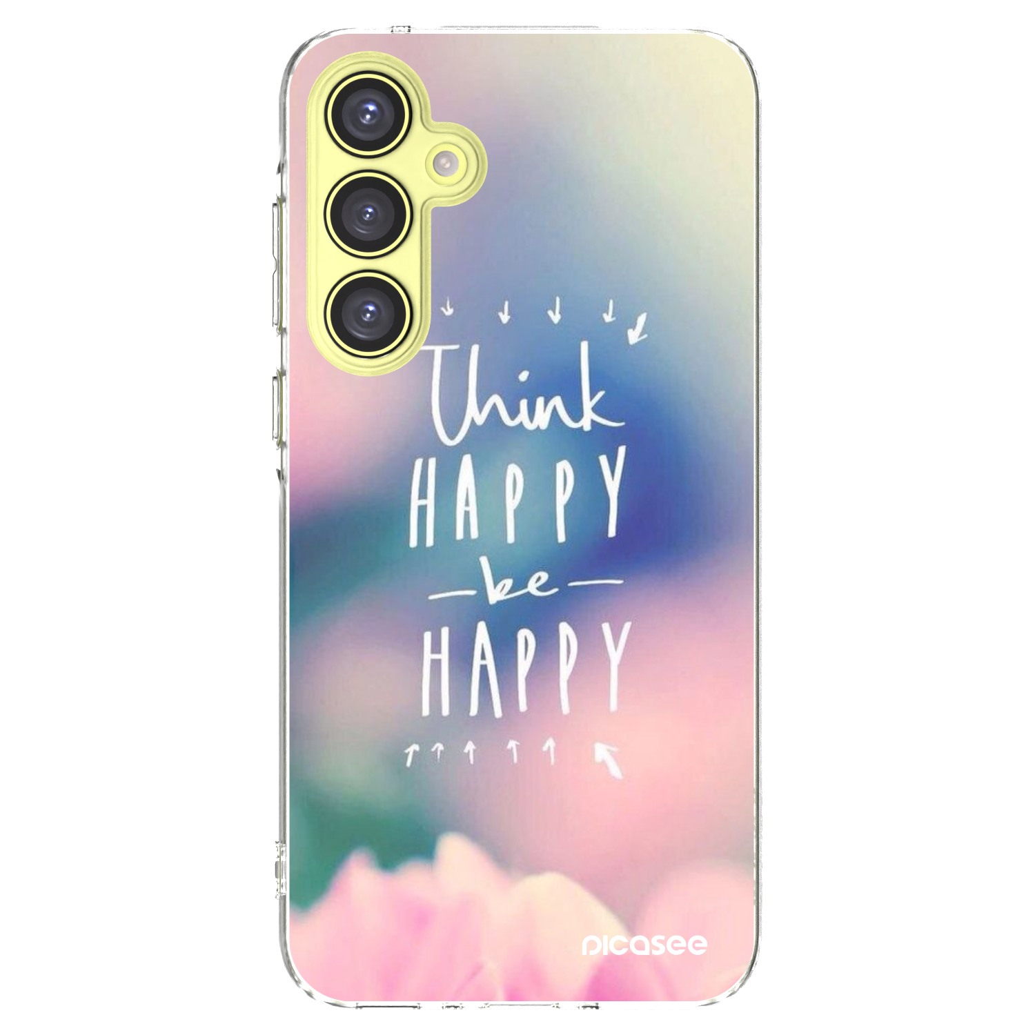 Picasee husă transparentă din silicon pentru Samsung Galaxy A35 5G A356B - Think happy be happy