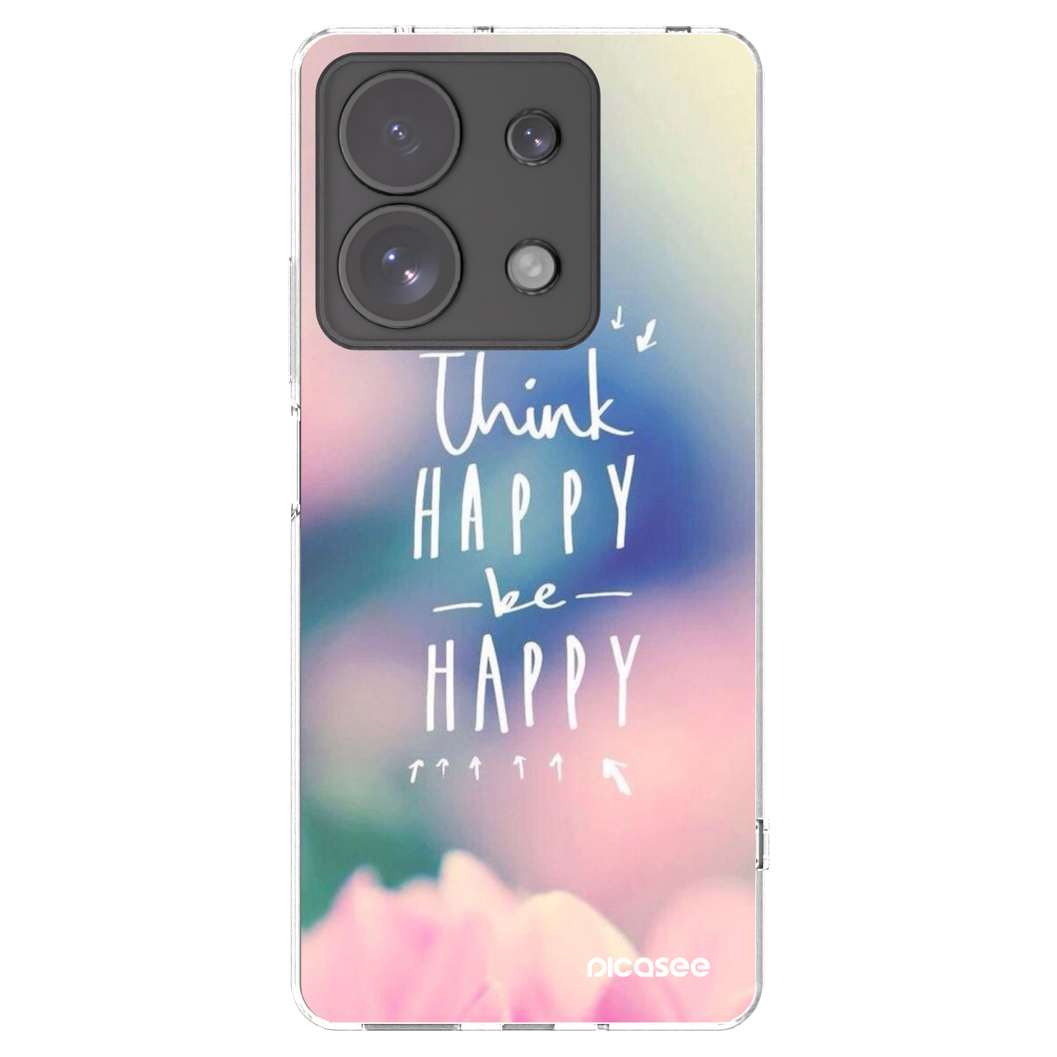 Picasee husă transparentă din silicon pentru Xiaomi Redmi Note 13 Pro 4G - Think happy be happy