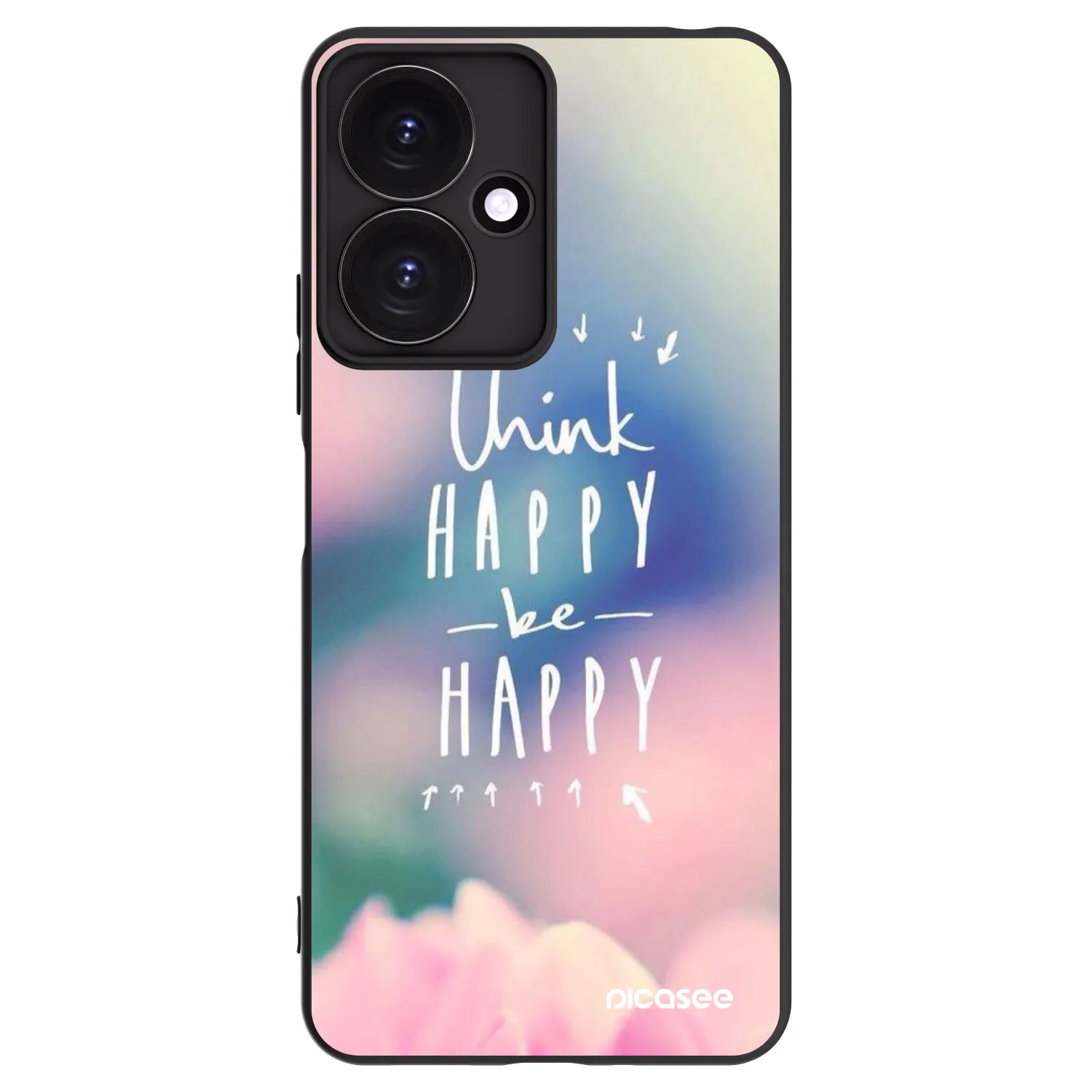Picasee husă neagră din silicon pentru Xiaomi Redmi 13C 5G - Think happy be happy