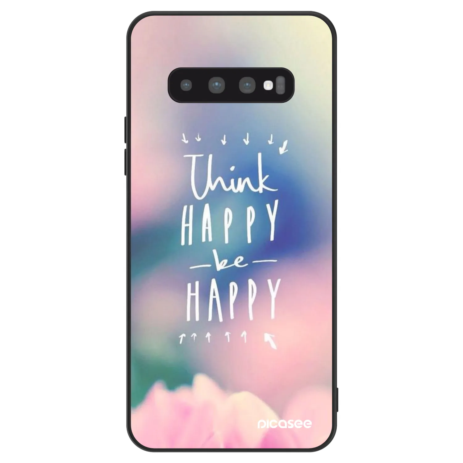 Picasee ULTIMATE CASE pentru Samsung Galaxy S10 Plus G975 - Think happy be happy
