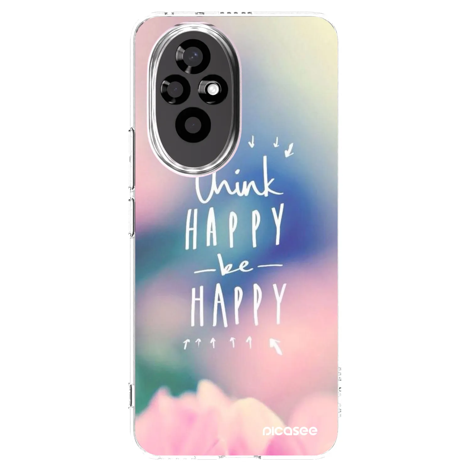Picasee husă transparentă din silicon pentru Honor 200 Pro 5G - Think happy be happy