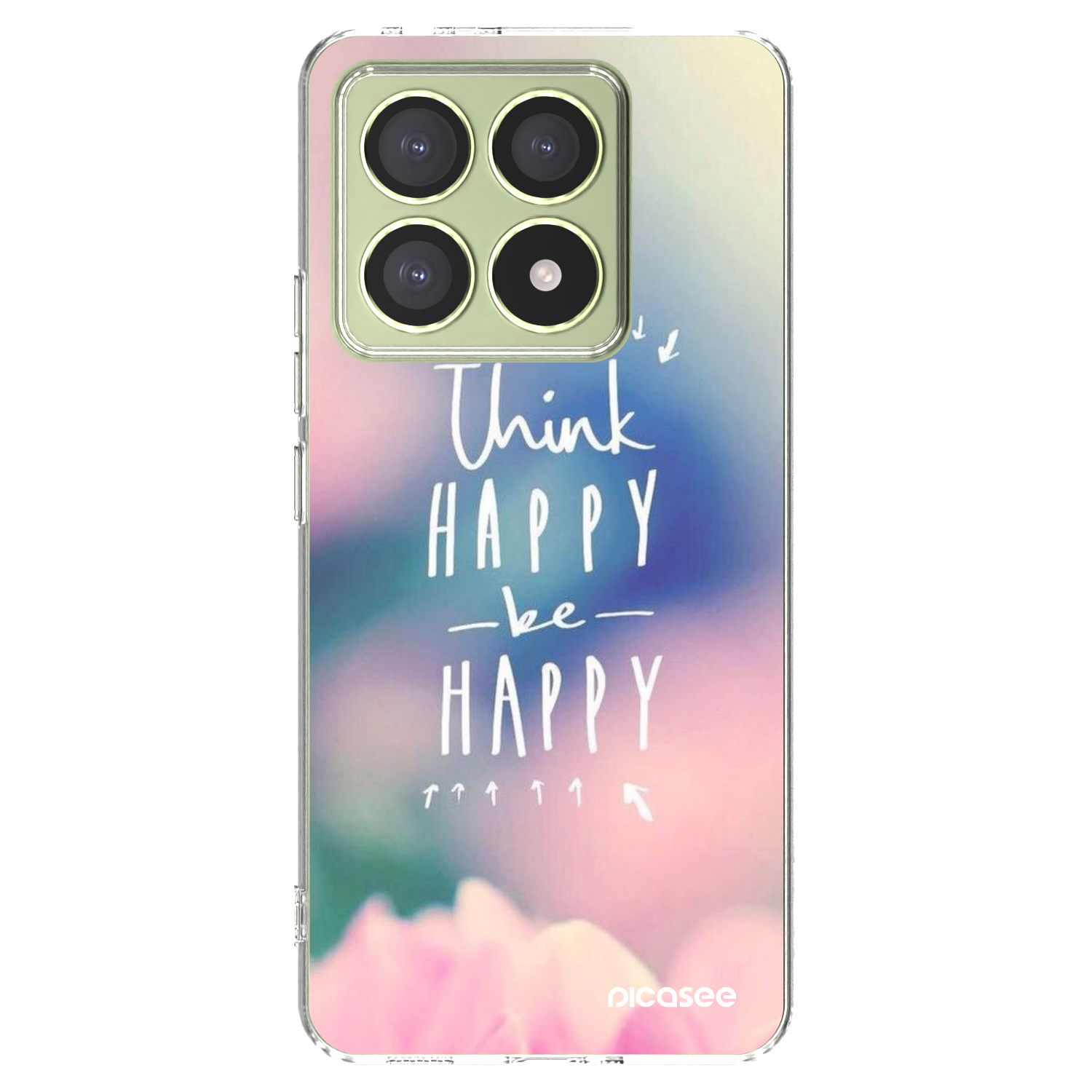 Picasee husă transparentă din silicon pentru Xiaomi 14T - Think happy be happy