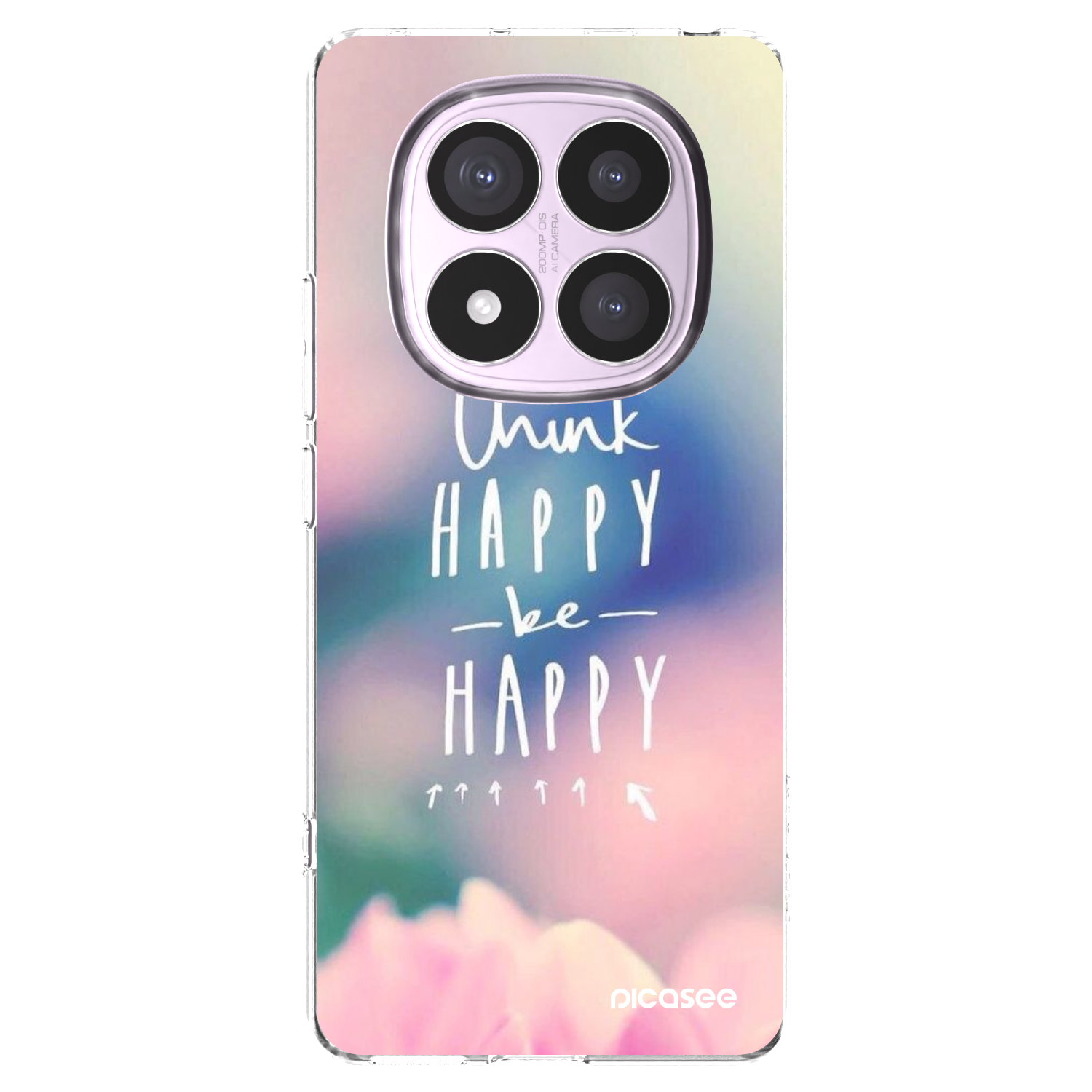 Picasee husă transparentă din silicon pentru Xiaomi Redmi Note 14 Pro 5G - Think happy be happy