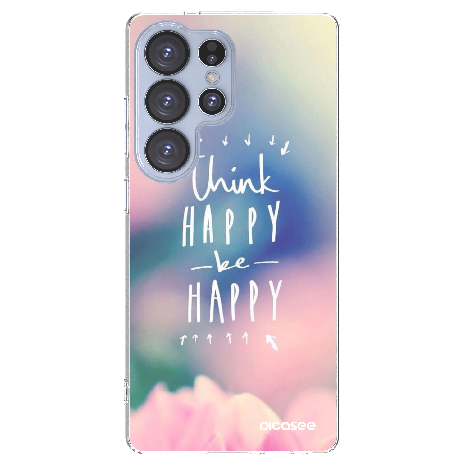 Picasee husă transparentă din silicon pentru Samsung Galaxy S25 Ultra 5G - Think happy be happy