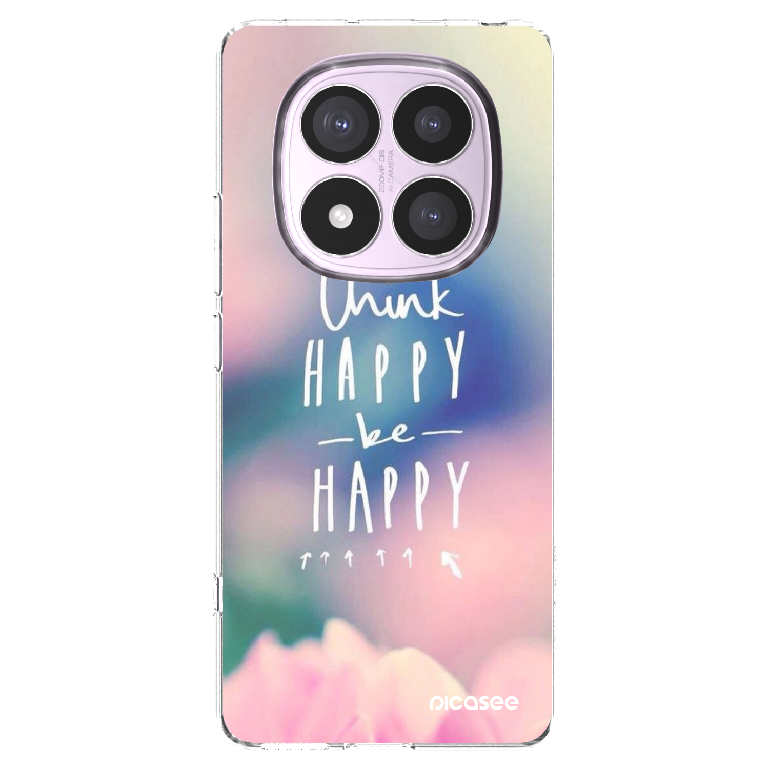 Picasee husă transparentă din silicon pentru Xiaomi Redmi Note 14 Pro 4G - Think happy be happy