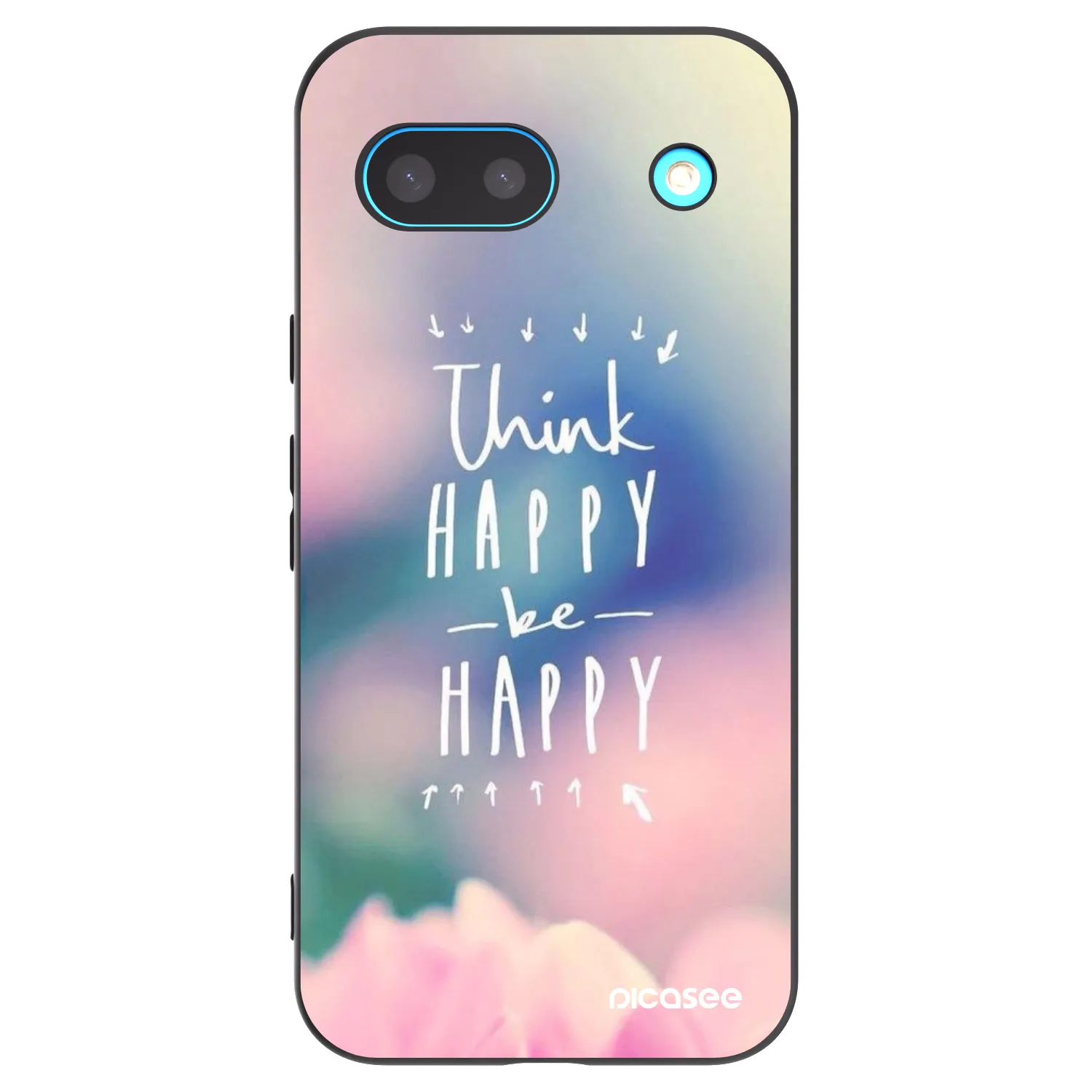 Picasee husă neagră din silicon pentru Google Pixel 8a - Think happy be happy