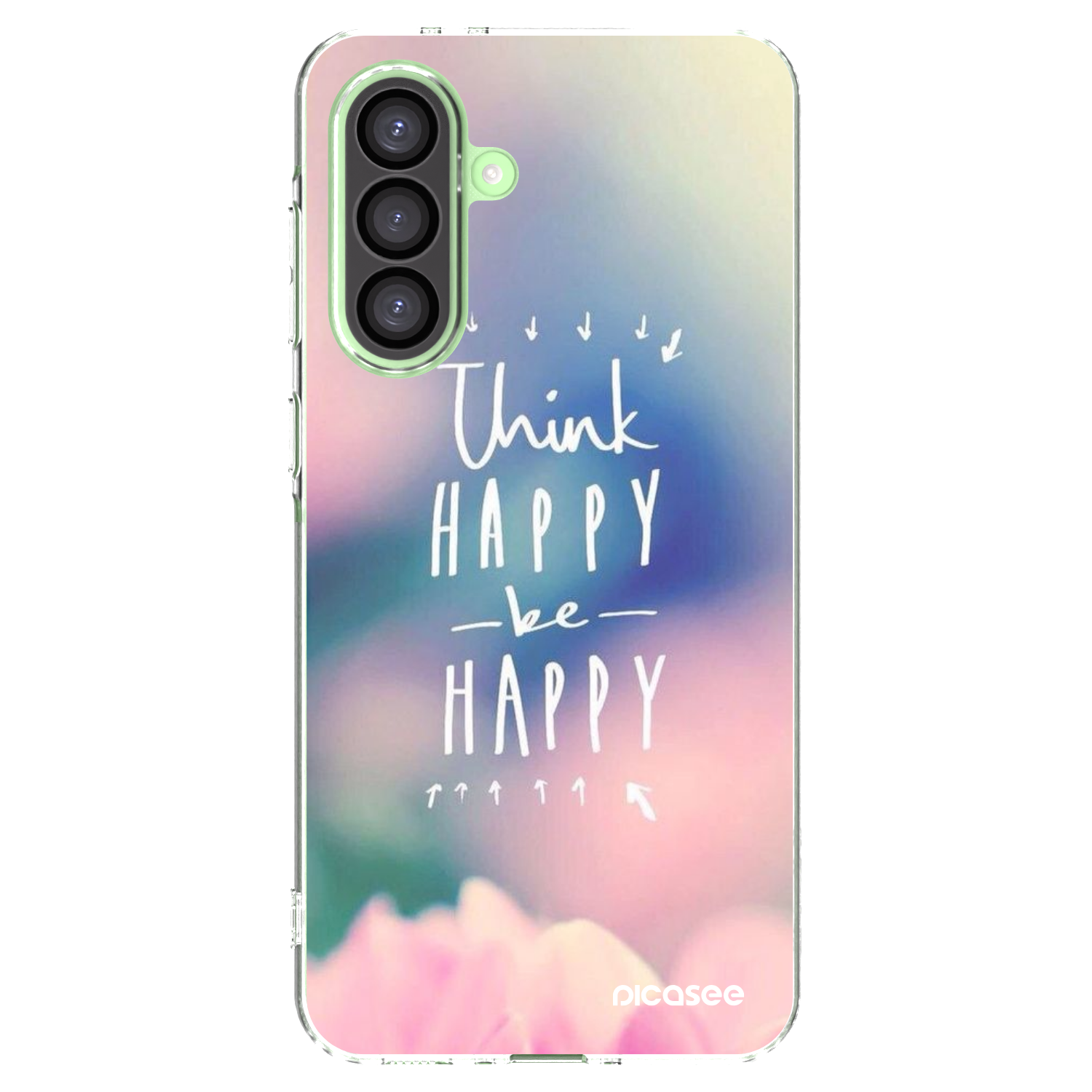 Picasee husă transparentă din silicon pentru Samsung Galaxy A26 5G A266B - Think happy be happy
