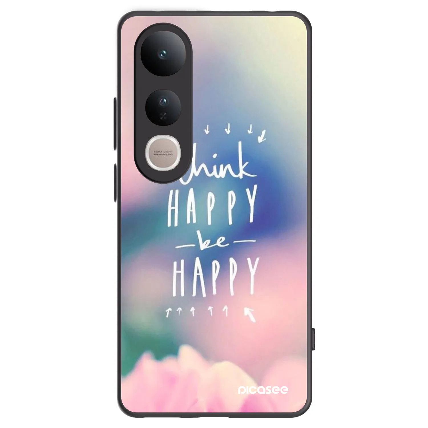 Picasee husă neagră din silicon pentru Vivo V50 Lite 5G - Think happy be happy