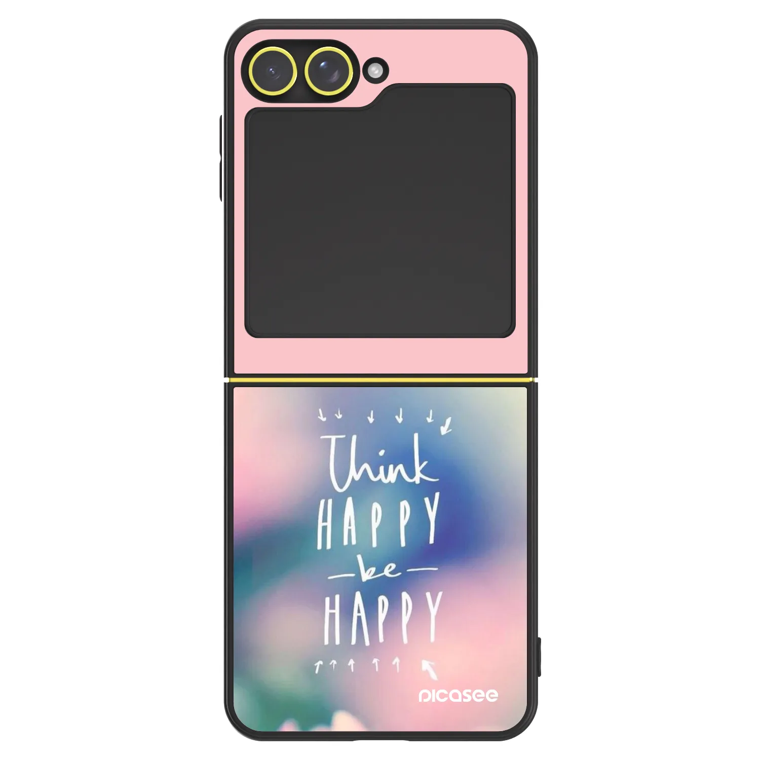 Picasee ULTIMATE CASE pentru Samsung Galaxy Z Flip5 5G - Think happy be happy