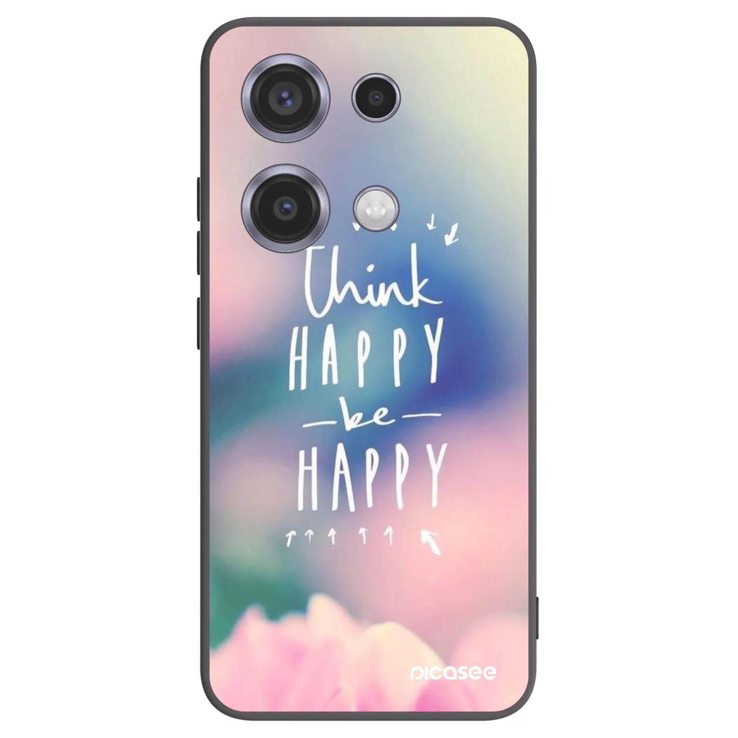 Picasee husă neagră din silicon pentru Xiaomi Redmi Note 14S - Think happy be happy