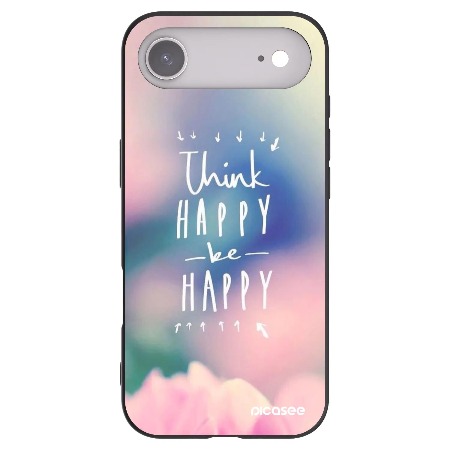 Picasee husă neagră din silicon pentru Apple iPhone Air - Think happy be happy