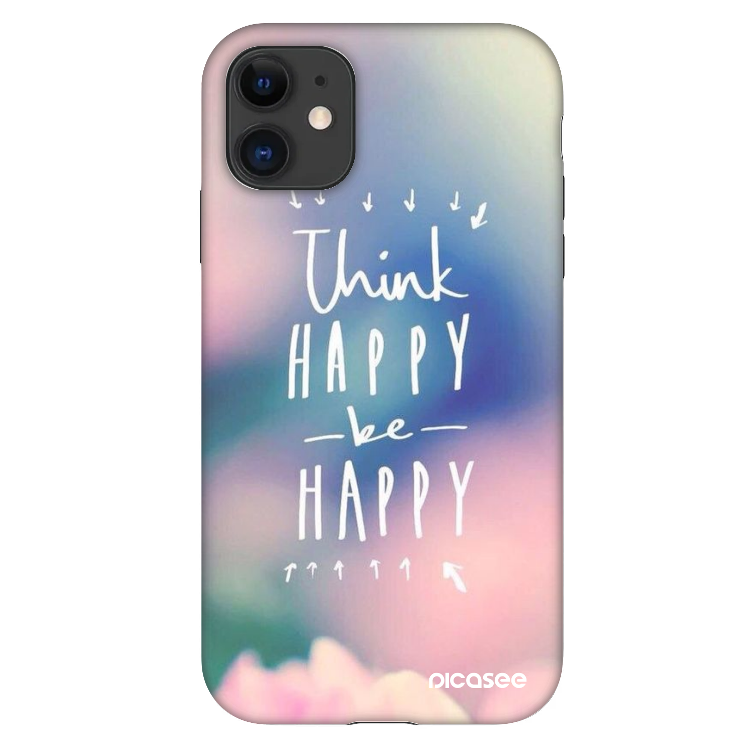 Picasee Fashion Case pentru Apple iPhone 11 - Think happy be happy