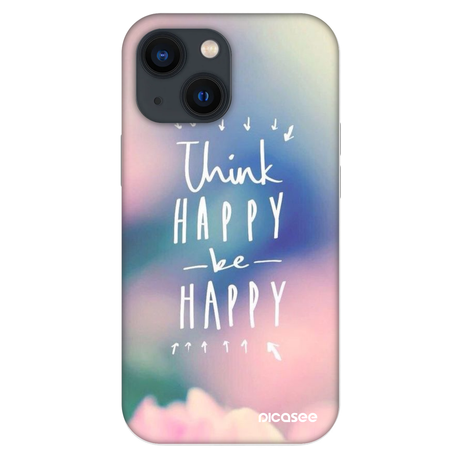 Picasee Fashion Case pentru Apple iPhone 13 mini - Think happy be happy