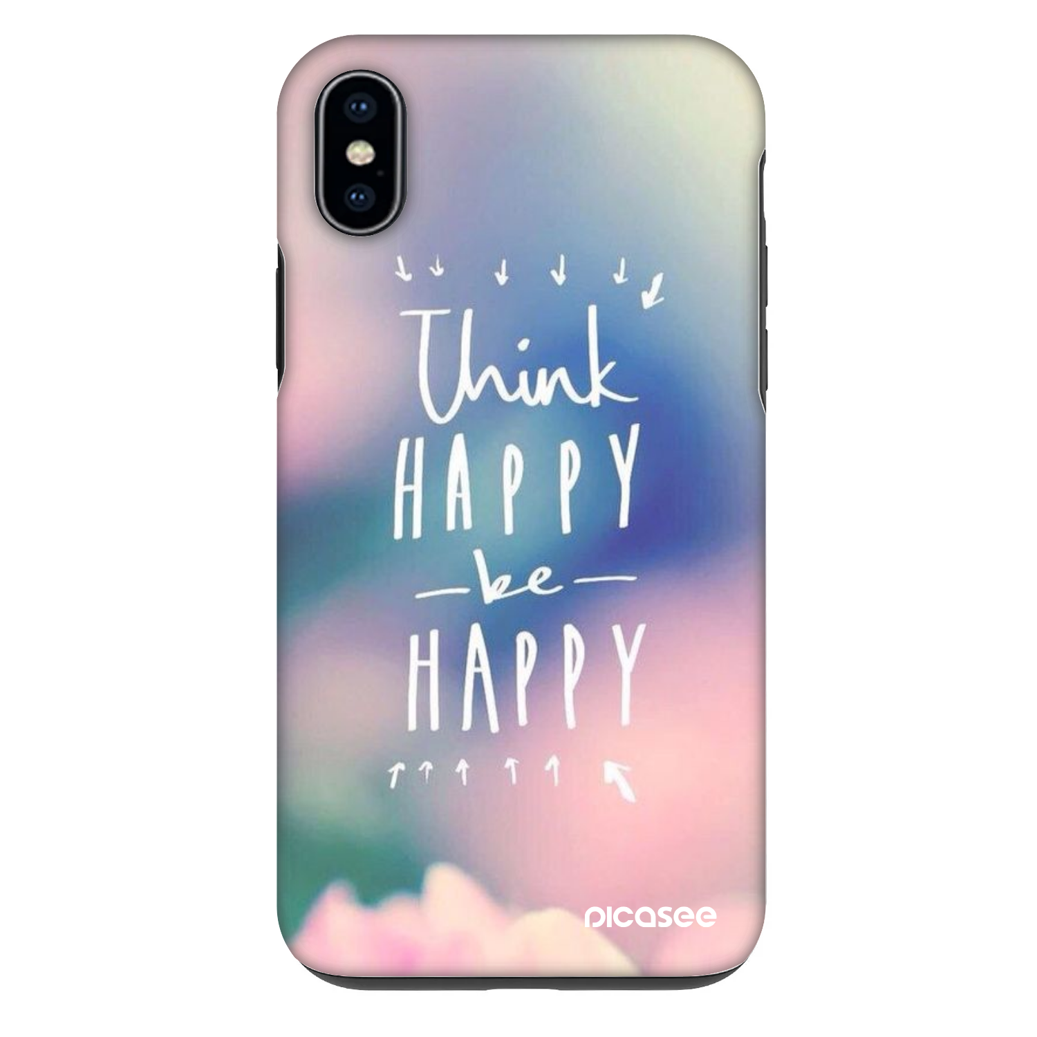 Picasee Fashion Case pentru Apple iPhone XS Max - Think happy be happy