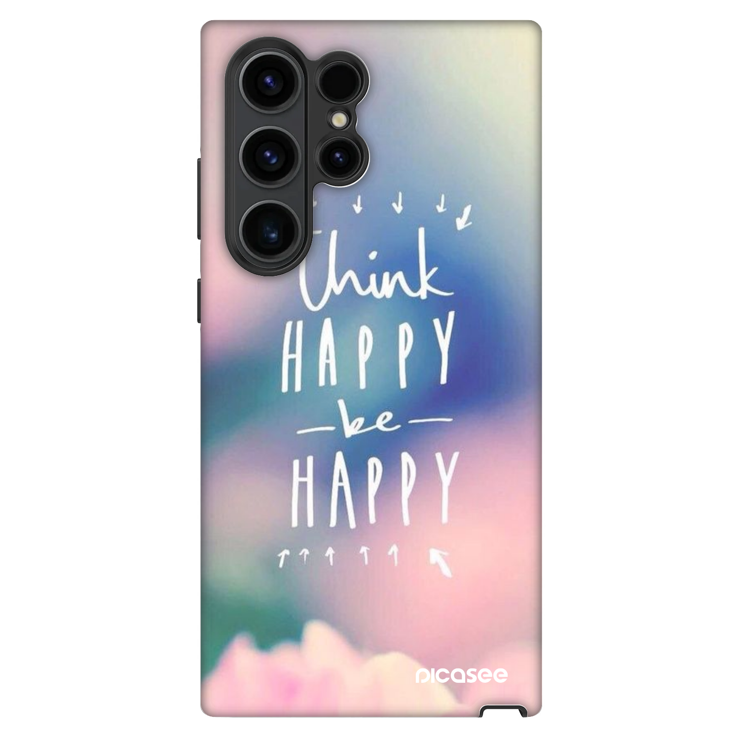 Picasee Fashion Case pentru Samsung Galaxy S22 Ultra 5G - Think happy be happy