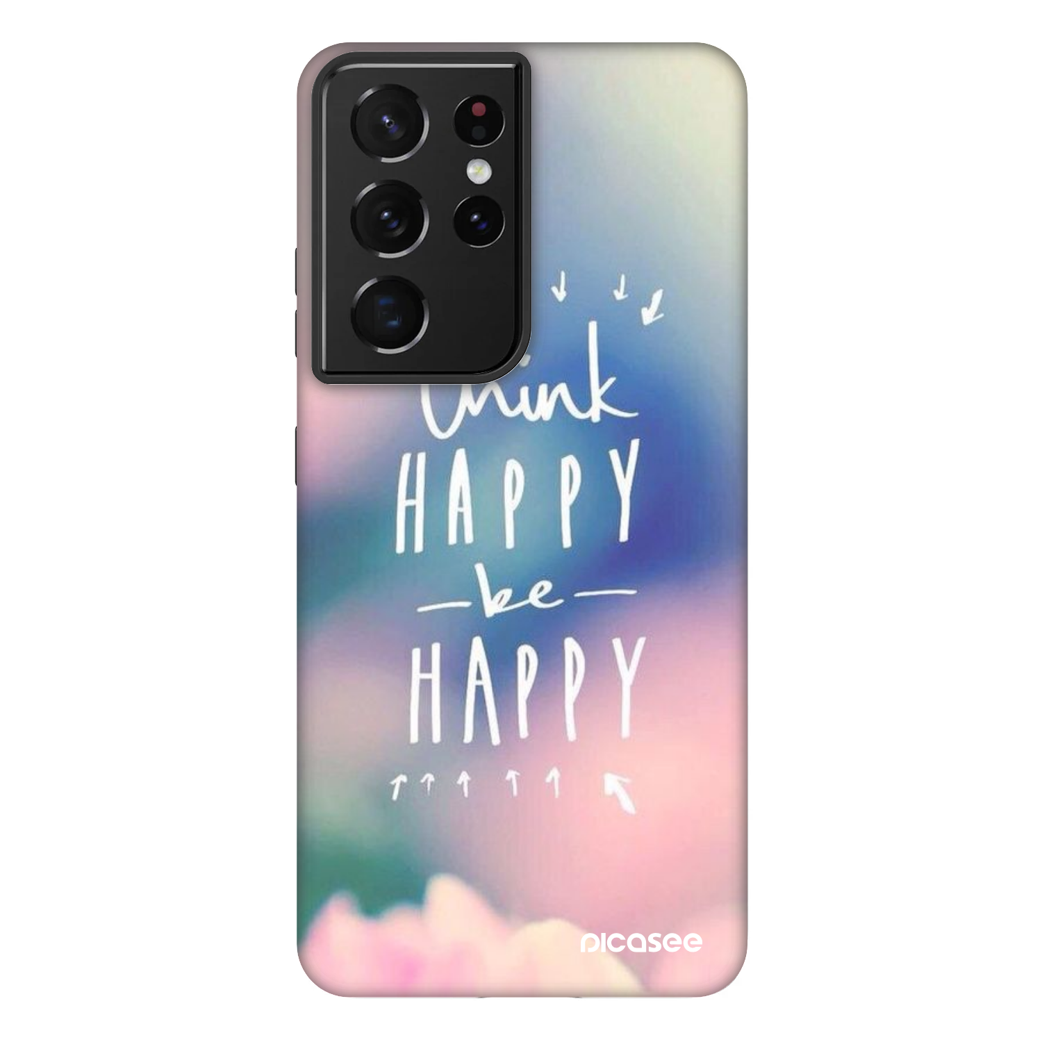 Picasee Fashion Case pentru Samsung Galaxy S21 Ultra 5G G998B - Think happy be happy