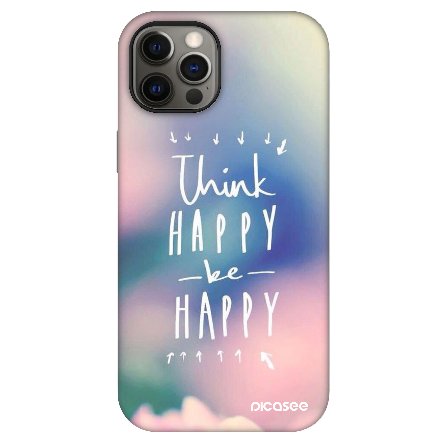 Picasee Fashion Case MagSafe pentru Apple iPhone 12 Pro - Think happy be happy