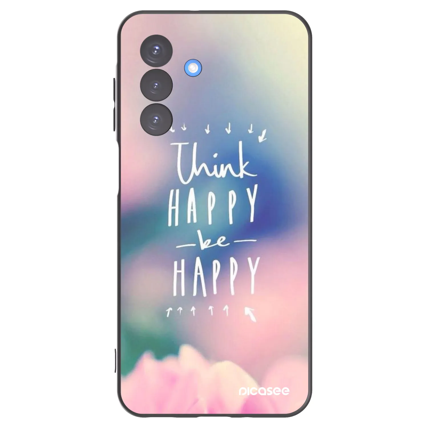 Picasee husă neagră din silicon pentru Samsung Galaxy A17 5G - Think happy be happy