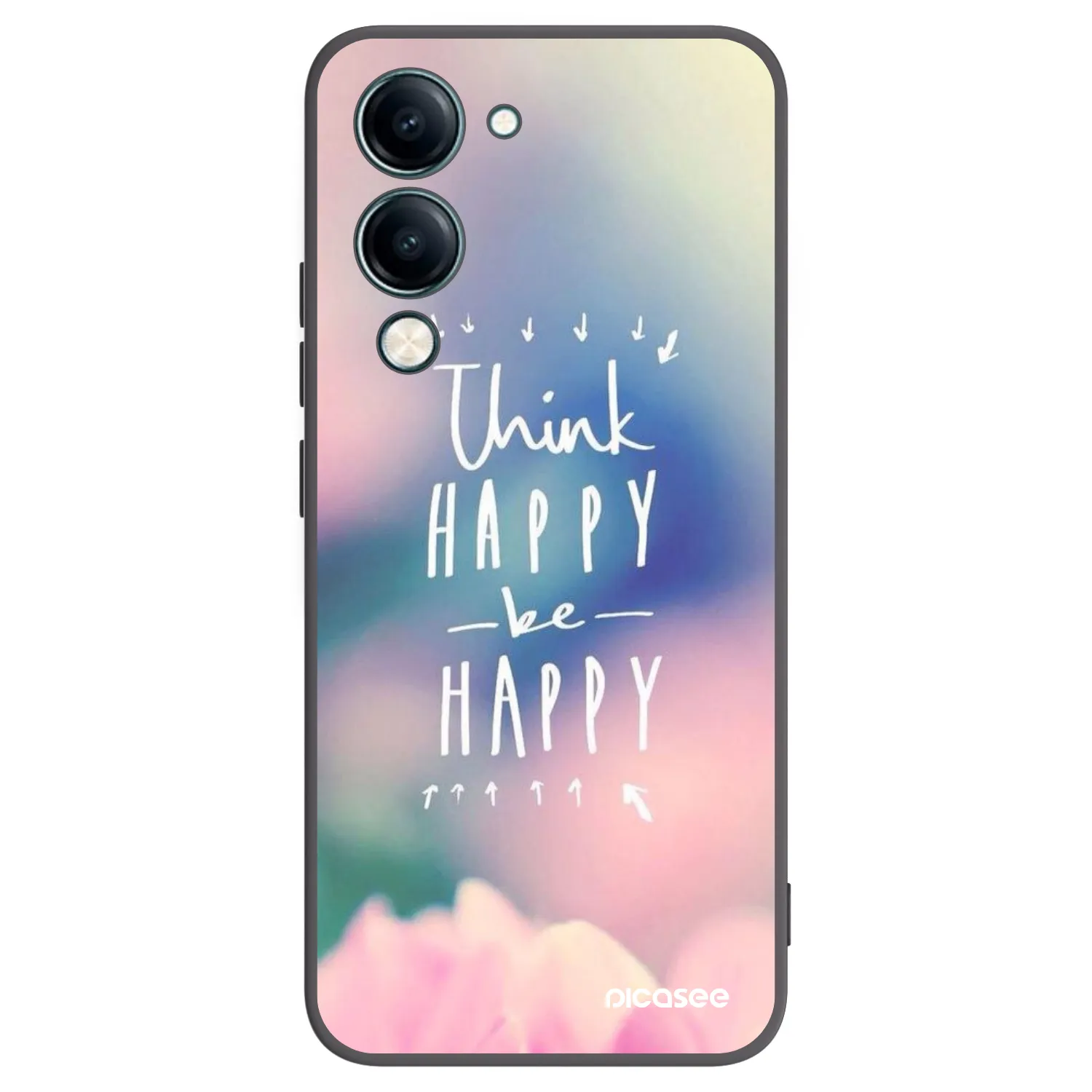 Picasee husă neagră din silicon pentru Vivo Y29s 5G - Think happy be happy