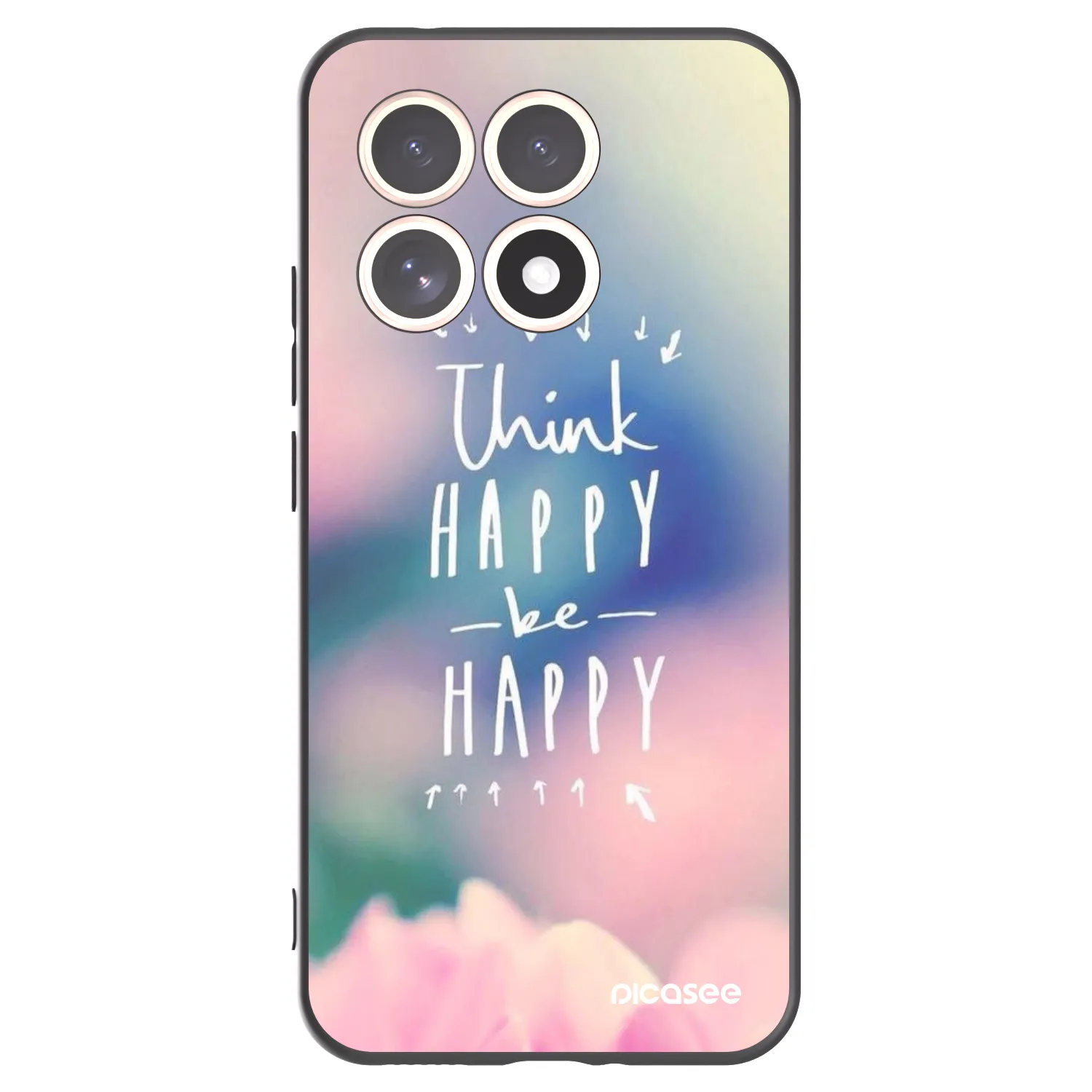Picasee husă neagră din silicon pentru Xiaomi 15T - Think happy be happy