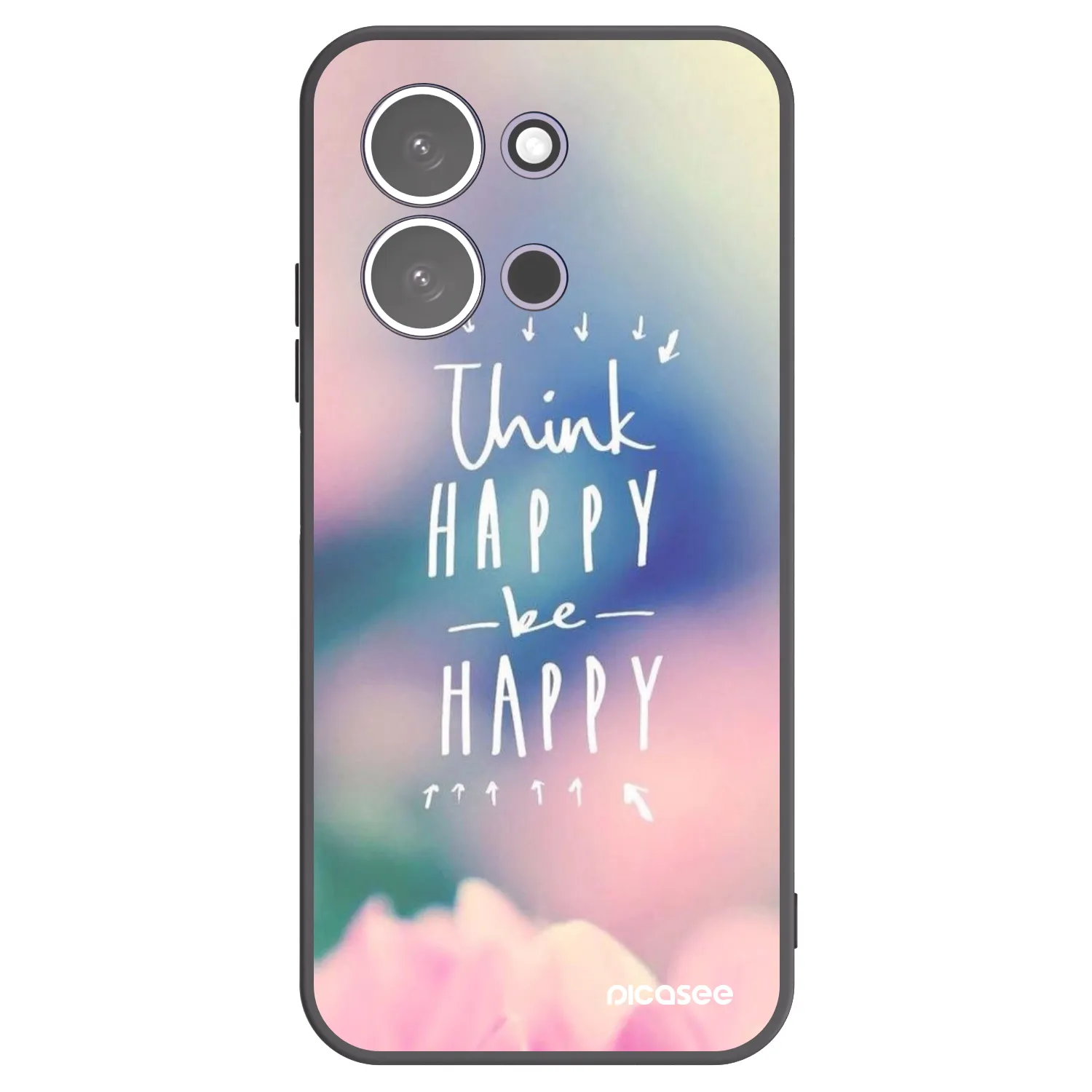 Picasee husă neagră din silicon pentru Xiaomi Redmi 15C 5G - Think happy be happy
