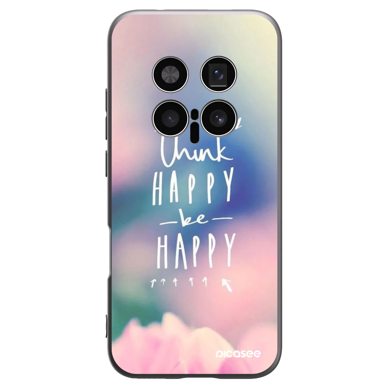 Picasee husă neagră din silicon pentru Honor Magic8 Pro 5G - Think happy be happy