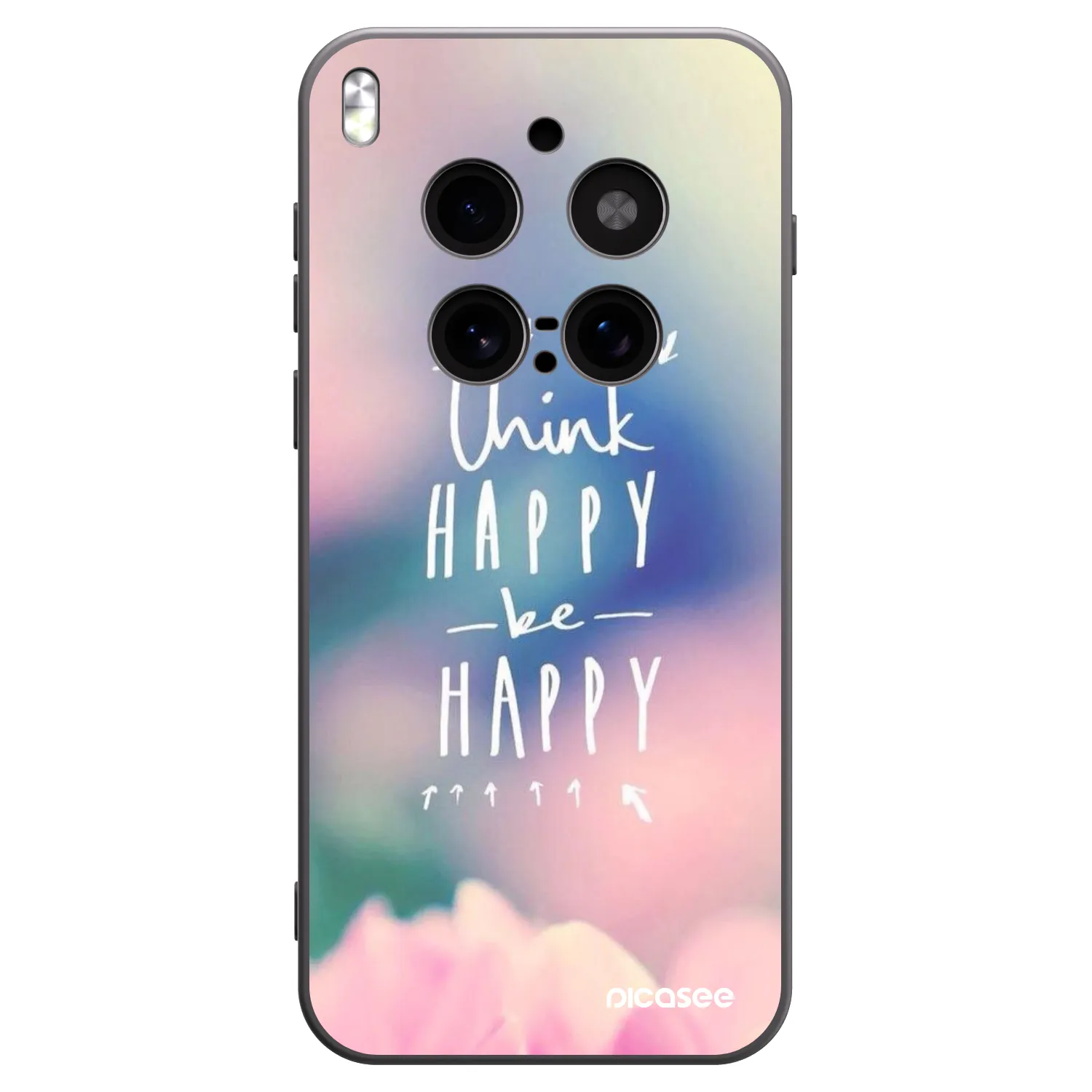 Picasee husă neagră din silicon pentru Vivo X300 Pro - Think happy be happy
