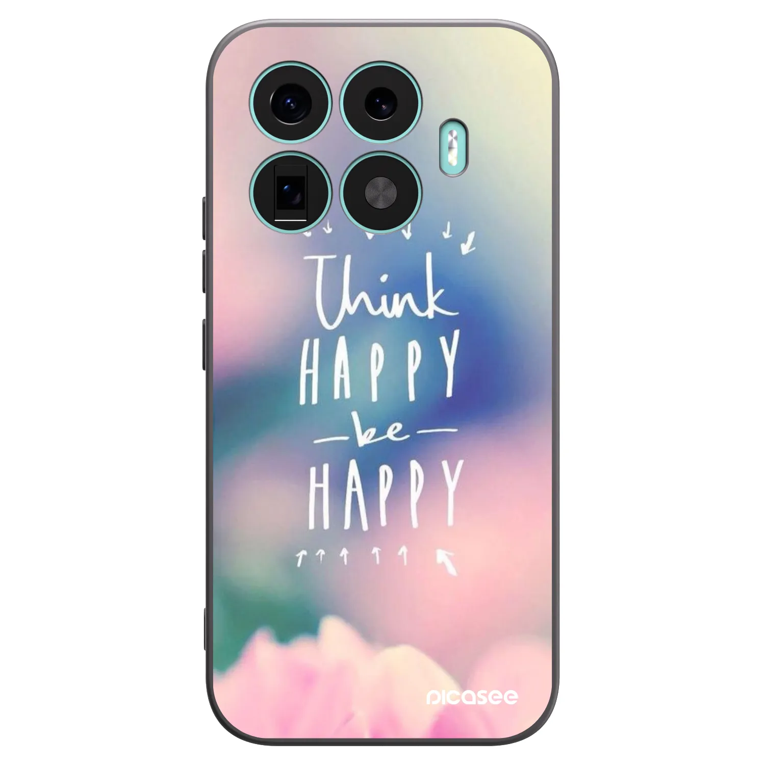 Picasee husă neagră din silicon pentru Xiaomi 17T - Think happy be happy