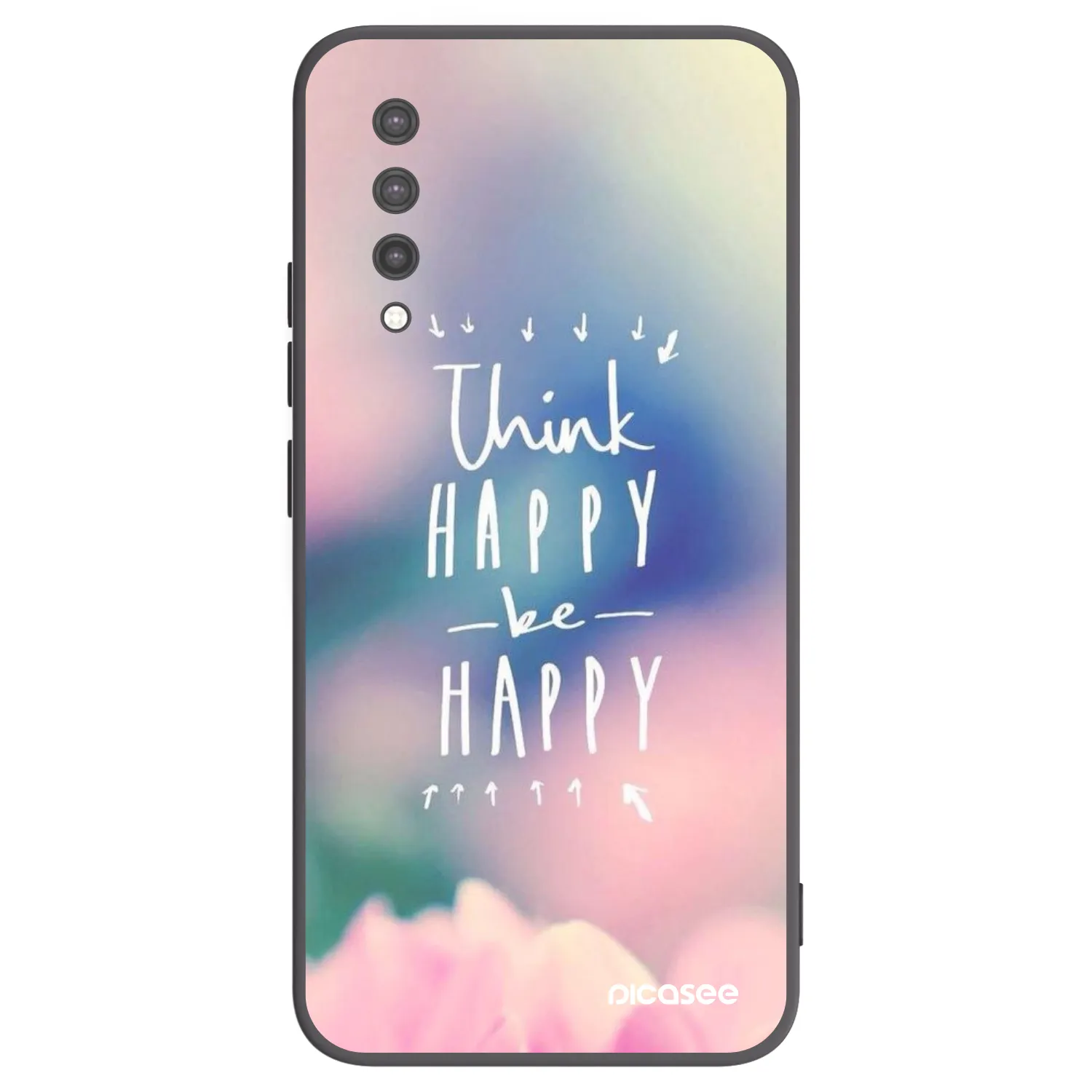 Picasee husă neagră din silicon pentru Xiaomi Mi 9 Lite - Think happy be happy